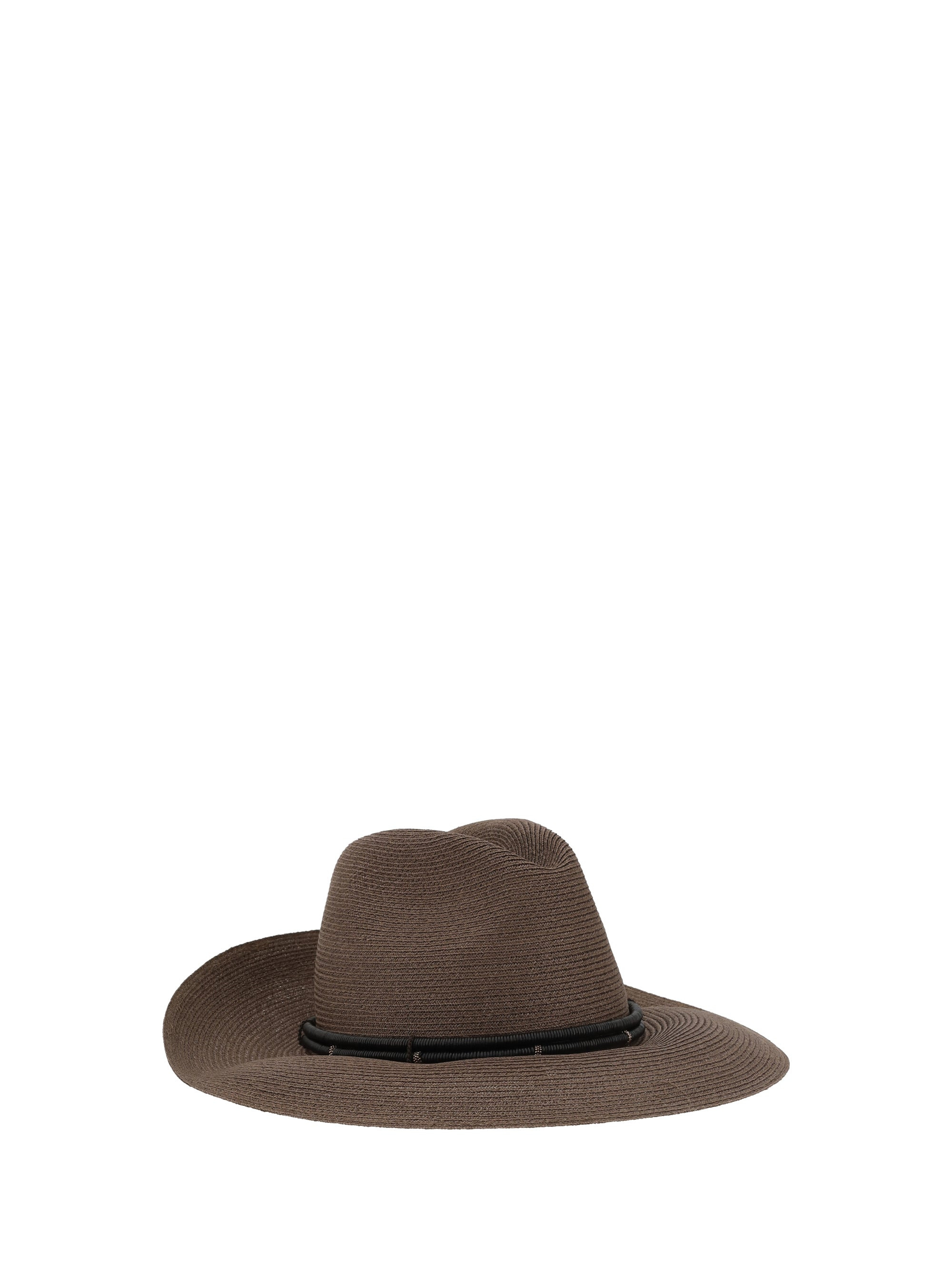 Brunello Cucinelli Women Fedora In Hemp And Techno Cotton - 2