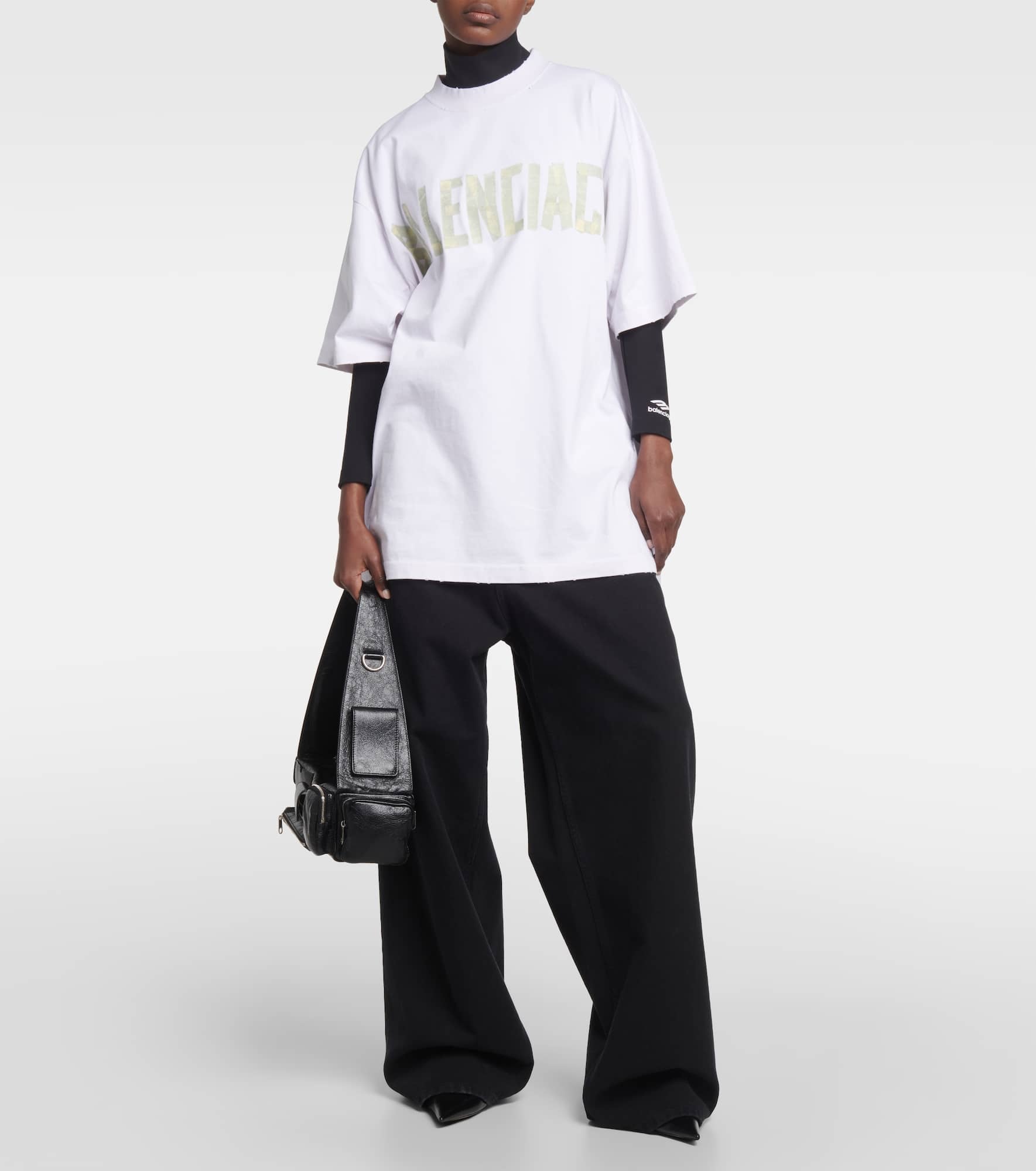 Tape Type cotton jersey T-shirt - 2