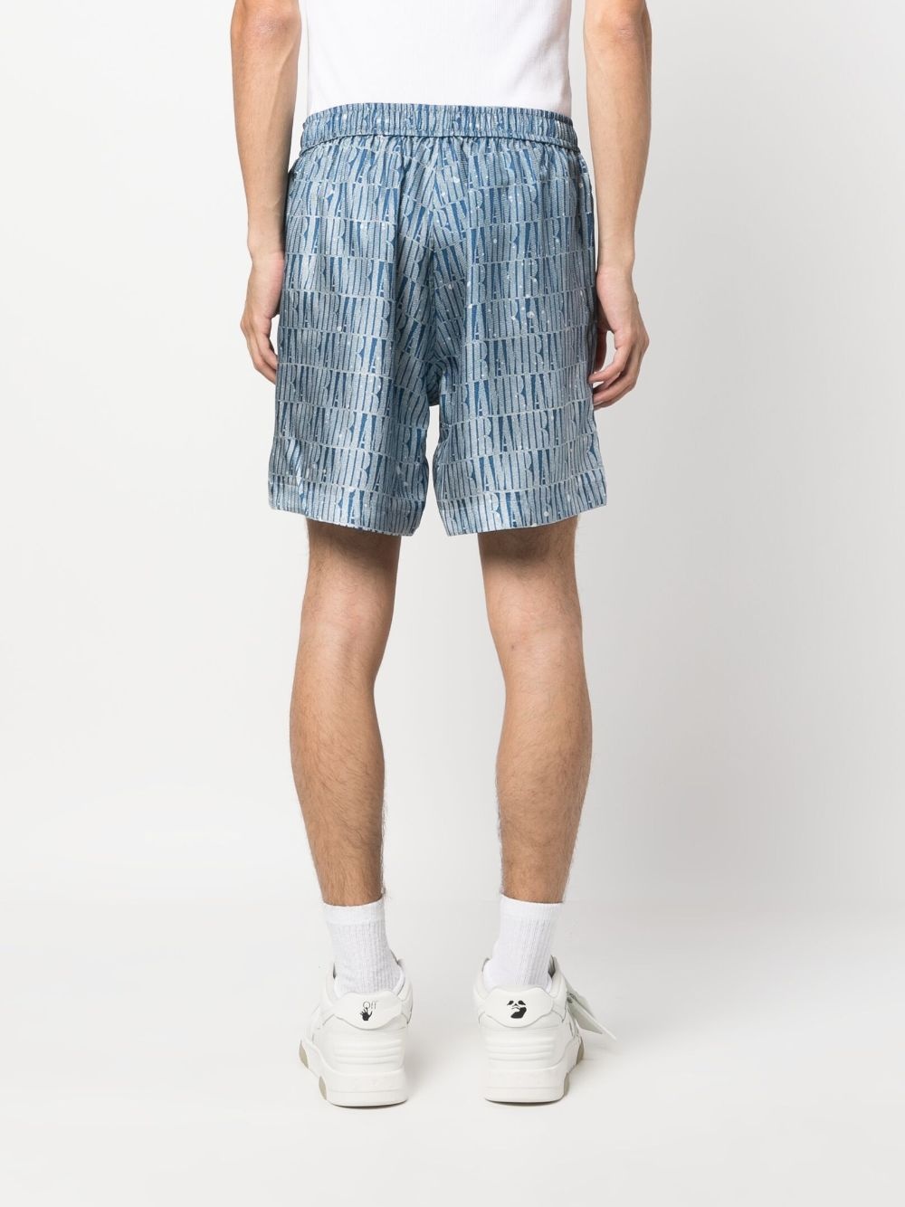 gradient drawstring shorts - 4