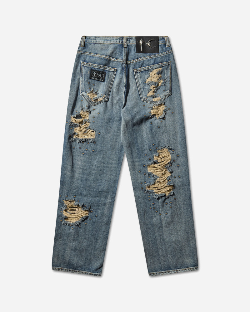 Thug Club Men's Vintage Double Knee Pants Blue outlook