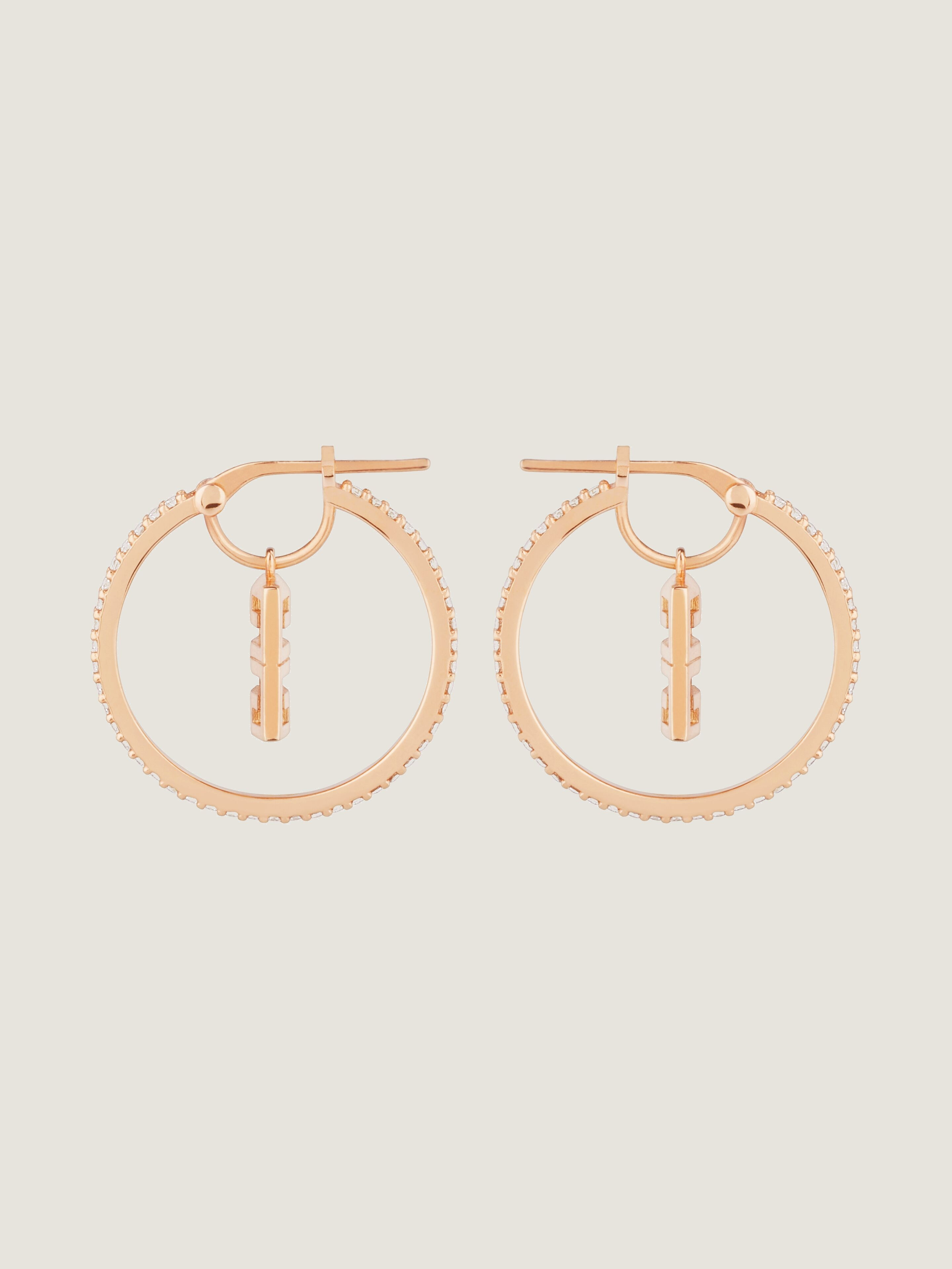 4G EARRINGS IN METAL WITH CRYSTALS - 3