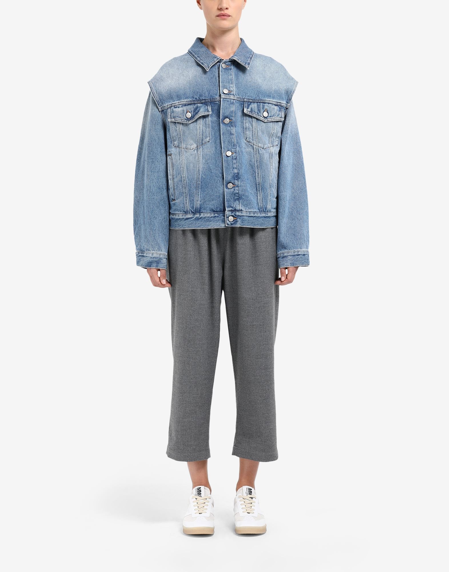 Trompe l'oeil denim jacket - 2