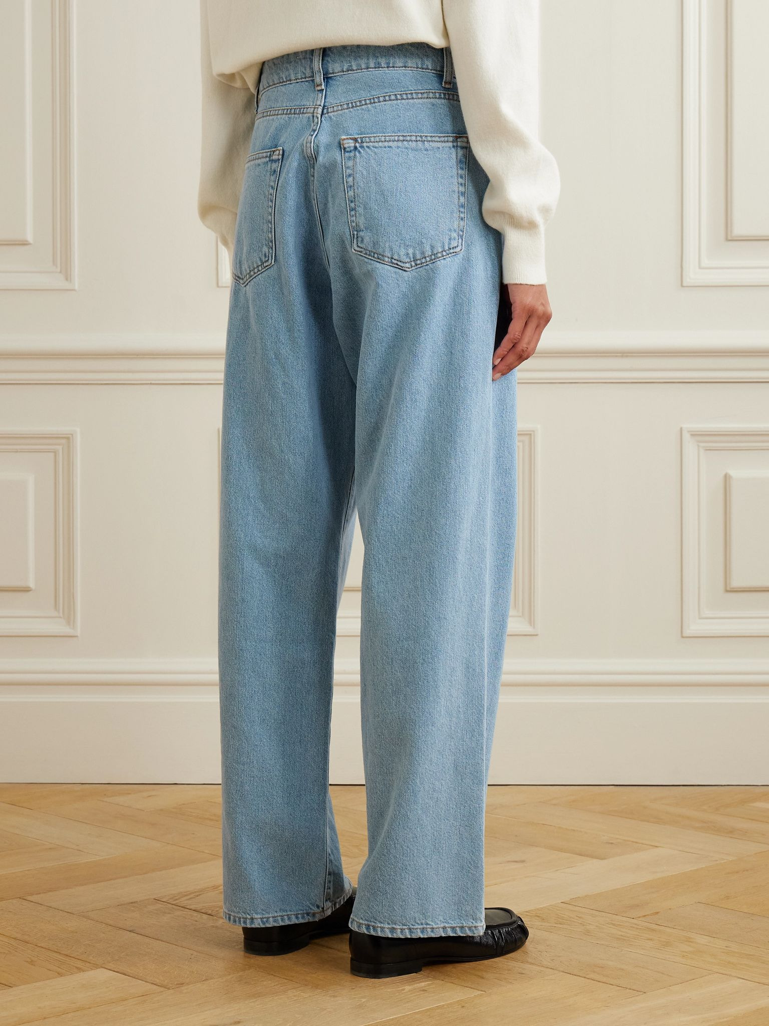 Mid-rise wide-leg jeans Mid denim - 4