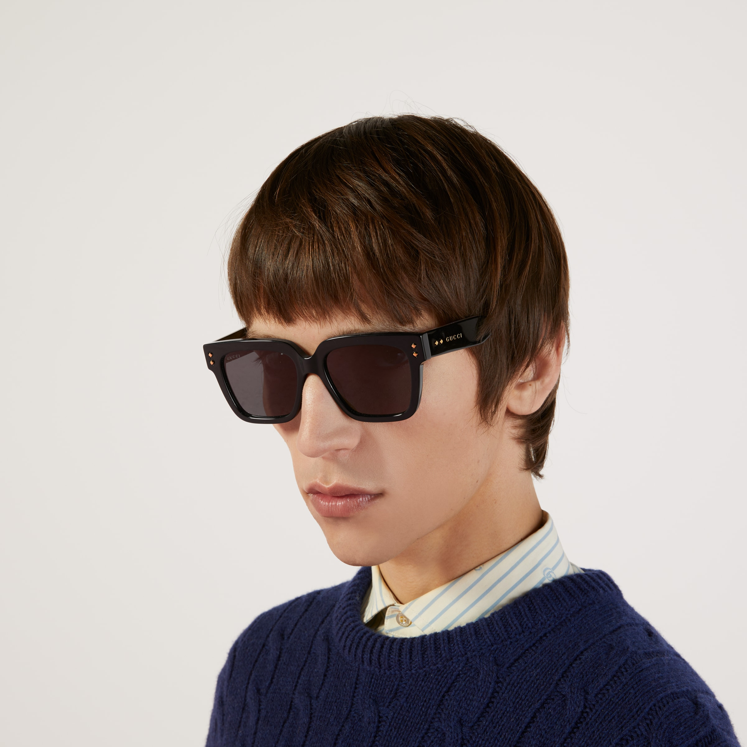 Rectangular frame sunglasses - 3