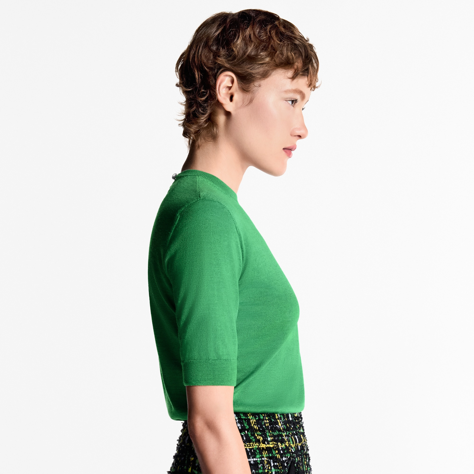 Graphic Tweed Mini Skirt - 3