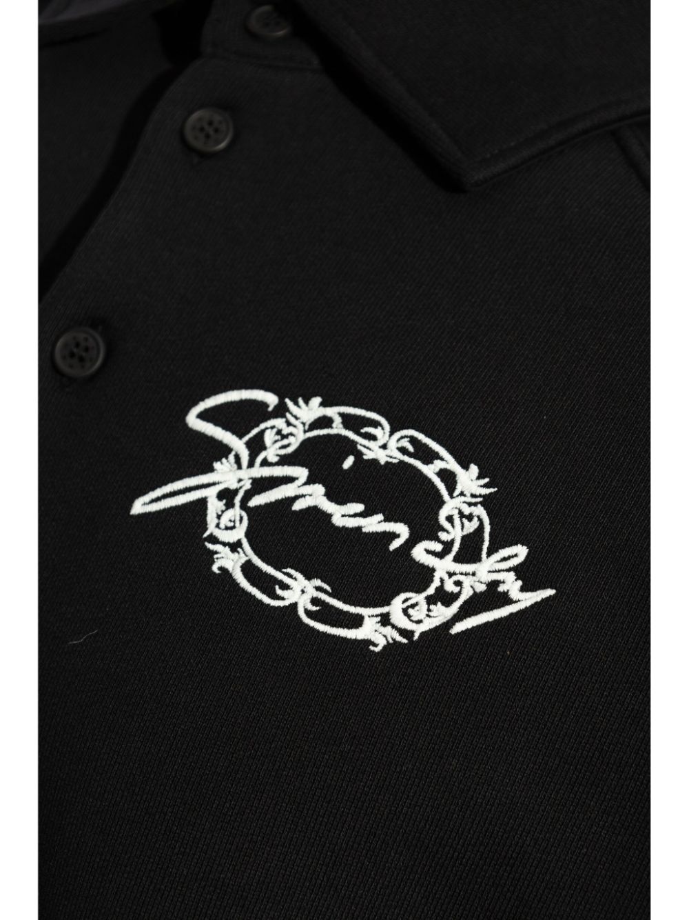 embroidered-logo polo shirt - 5