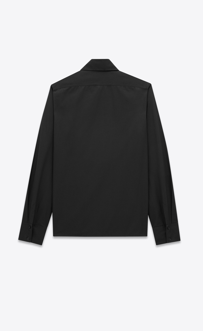 SAINT LAURENT cassandre shirt in cotton poplin outlook