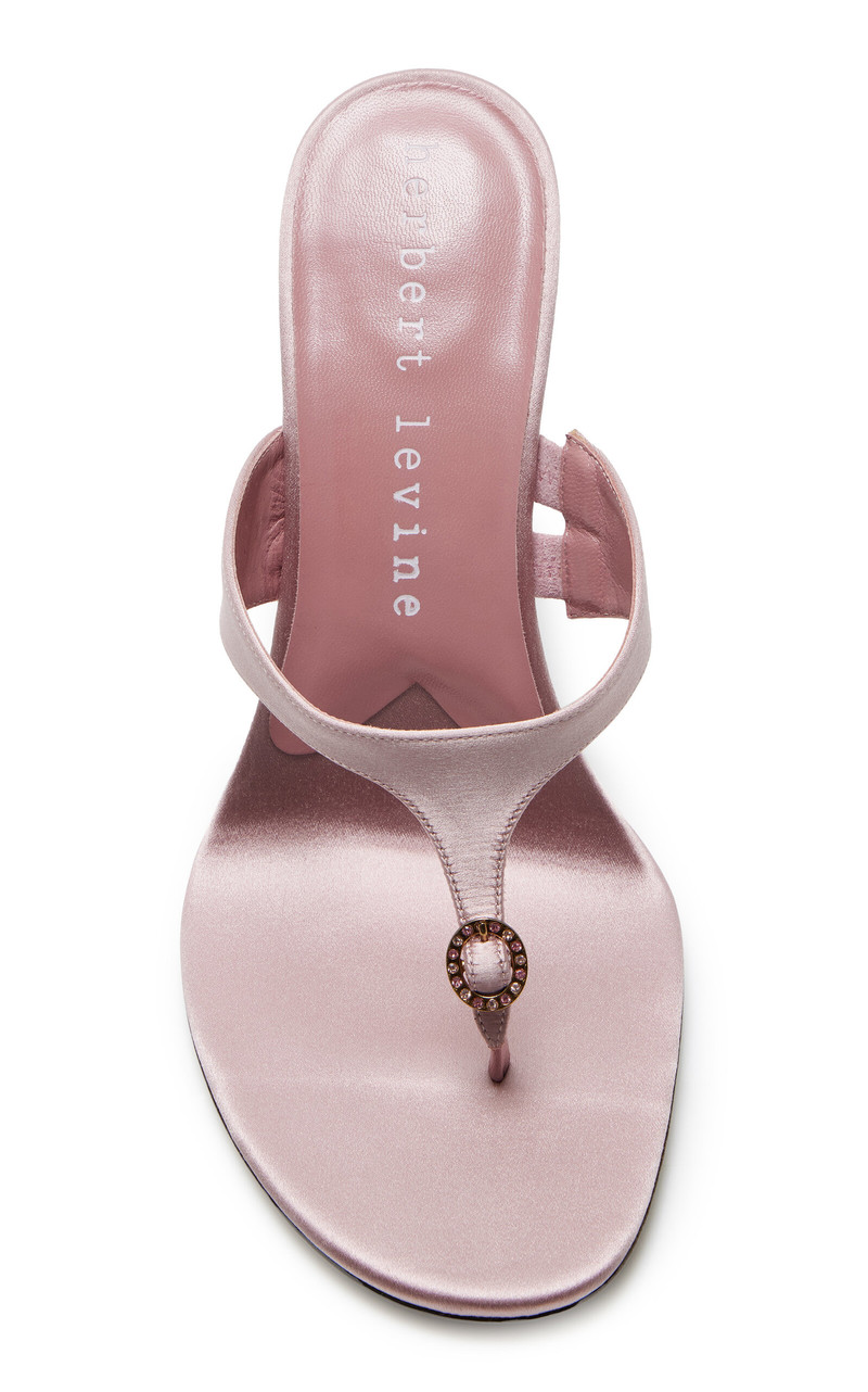 herbert levine Kiss and Tell Satin Sandals pink outlook