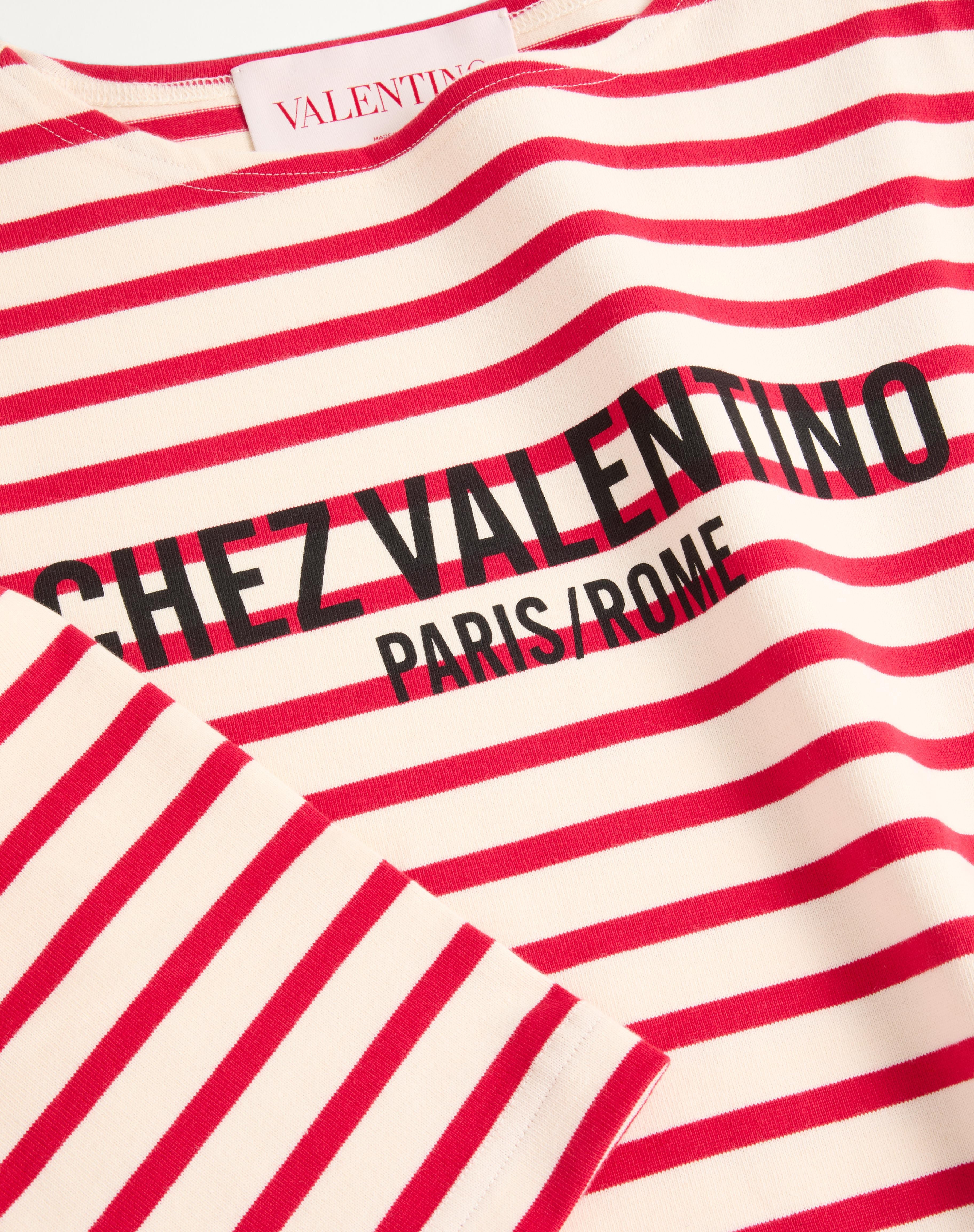 STRIPED JERSEY COTTON T-SHIRT - 8