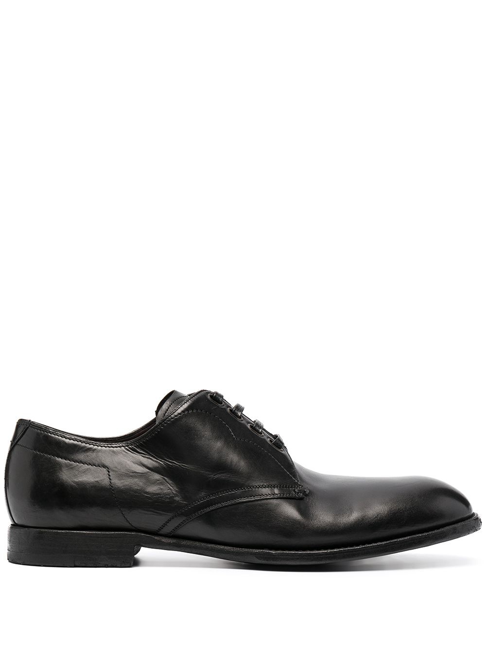 vintage-finish calfskin Derby shoes - 1