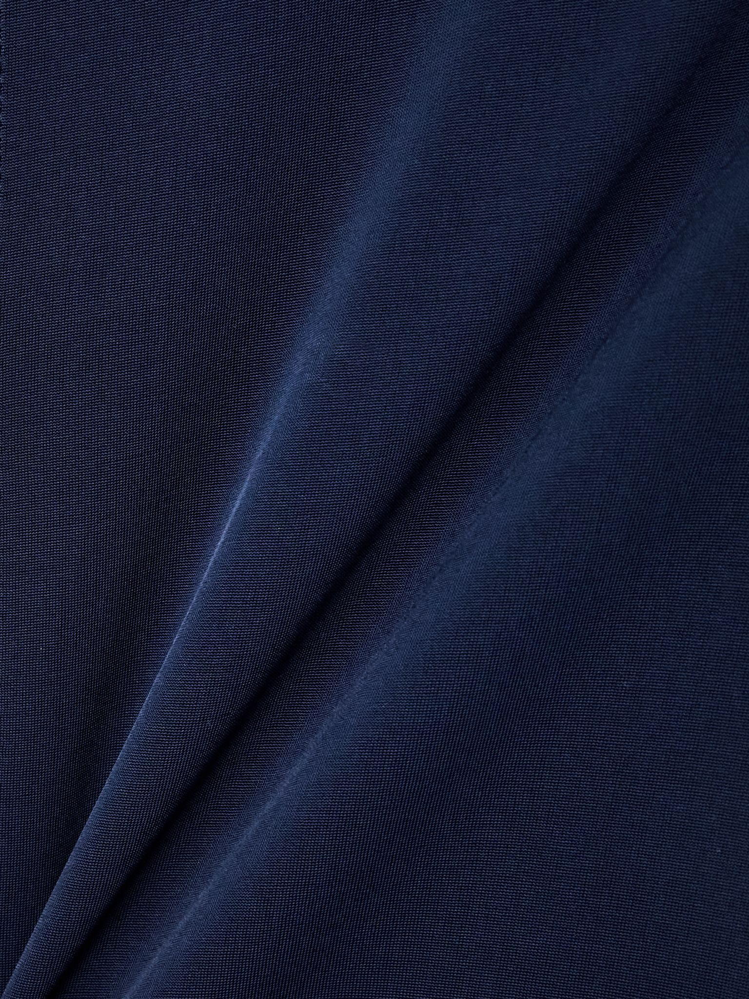 Stretch-jersey maxi shirt dress Blue - 4