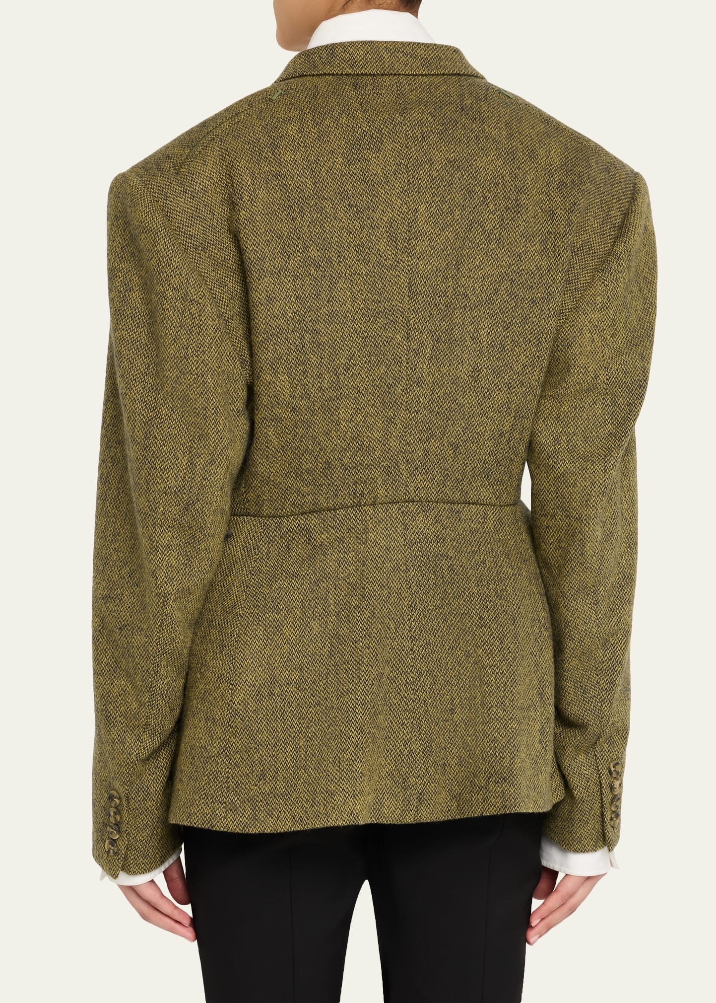 Exaggerated Shoulder Blazer - 2