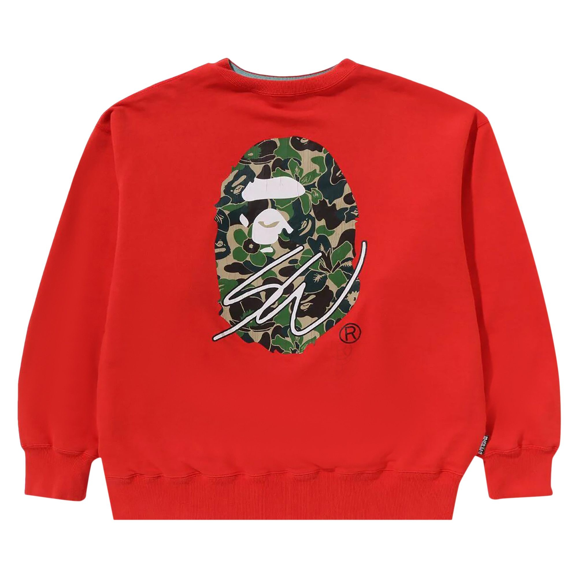 トップス BAPE X SEAN WOTHERSPOON 4WAY CREWNECK XL A BATHING APE® BAPE x Sean Wotherspoon 4Way Crewneck 'Red