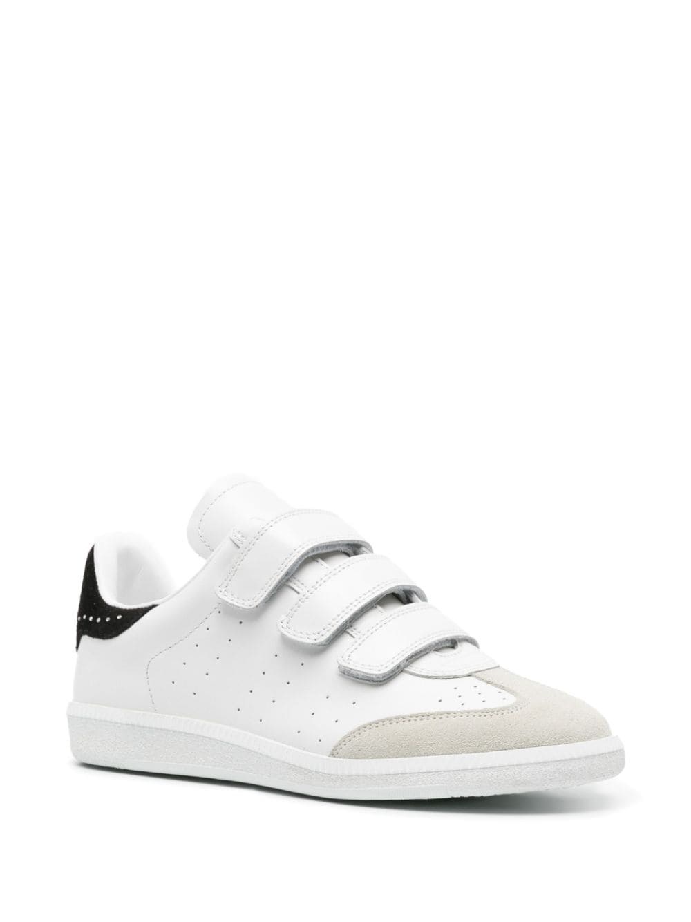 Beth crystal-embellished leather sneakers - 2