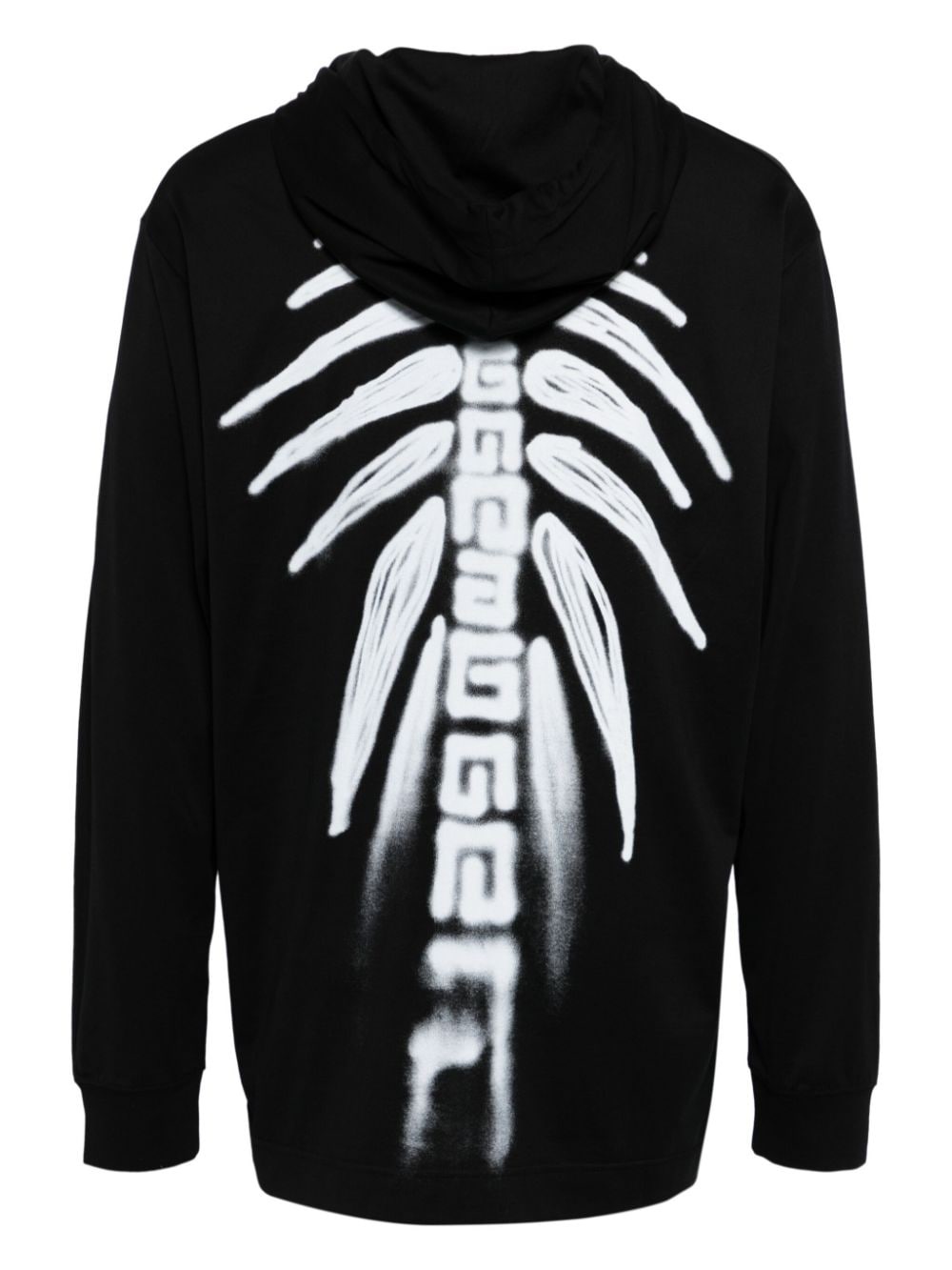 logo-print cotton hoodie - 2