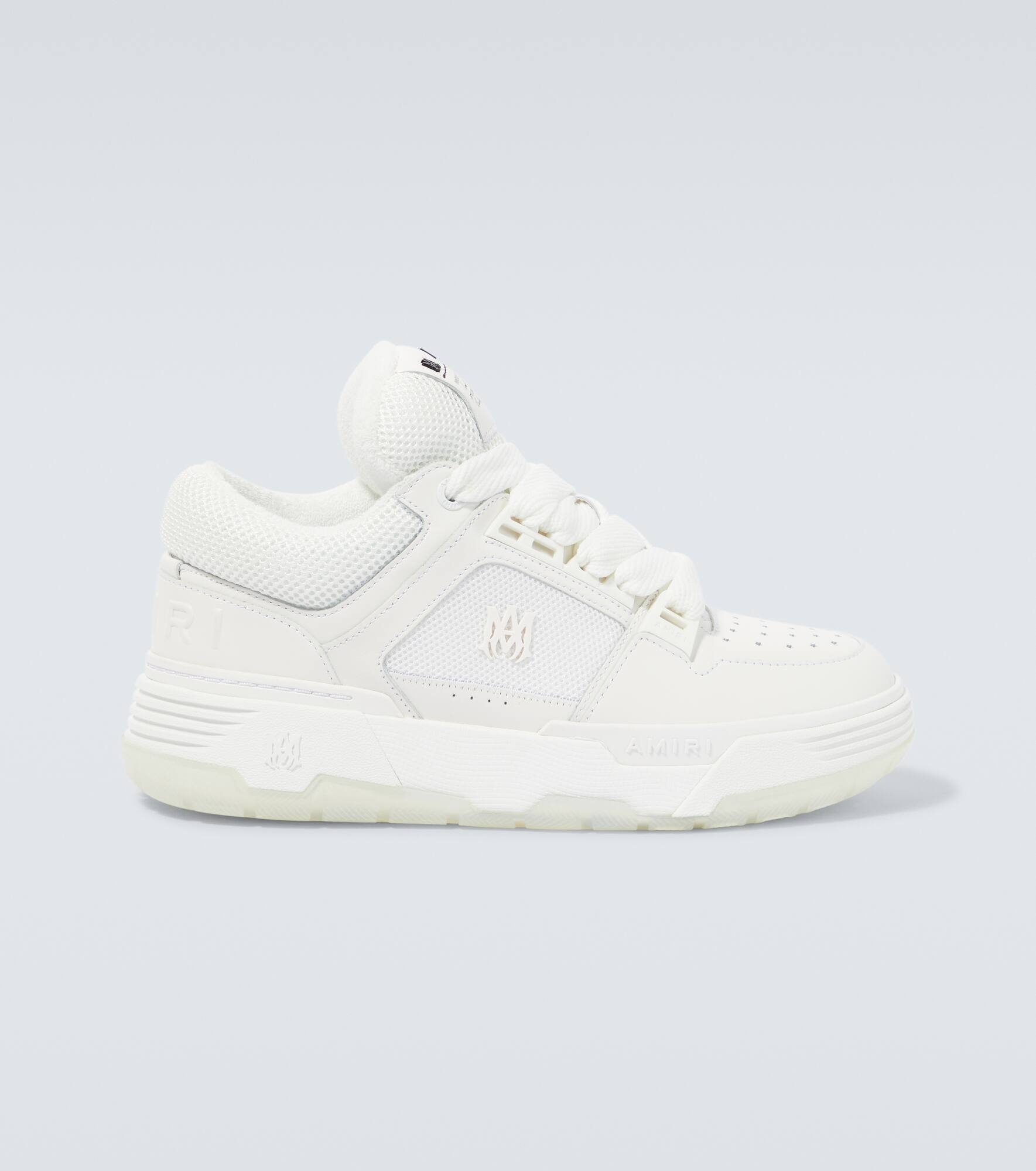 MA-1 leather and mesh sneakers - 1
