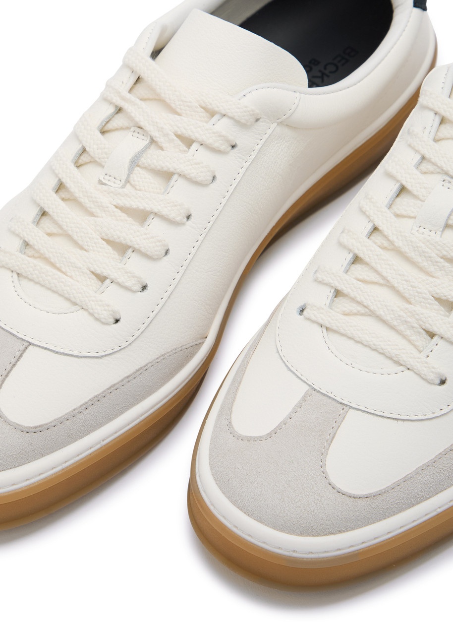 Boss X David Beckham Panelled Leather Sneakers - 3