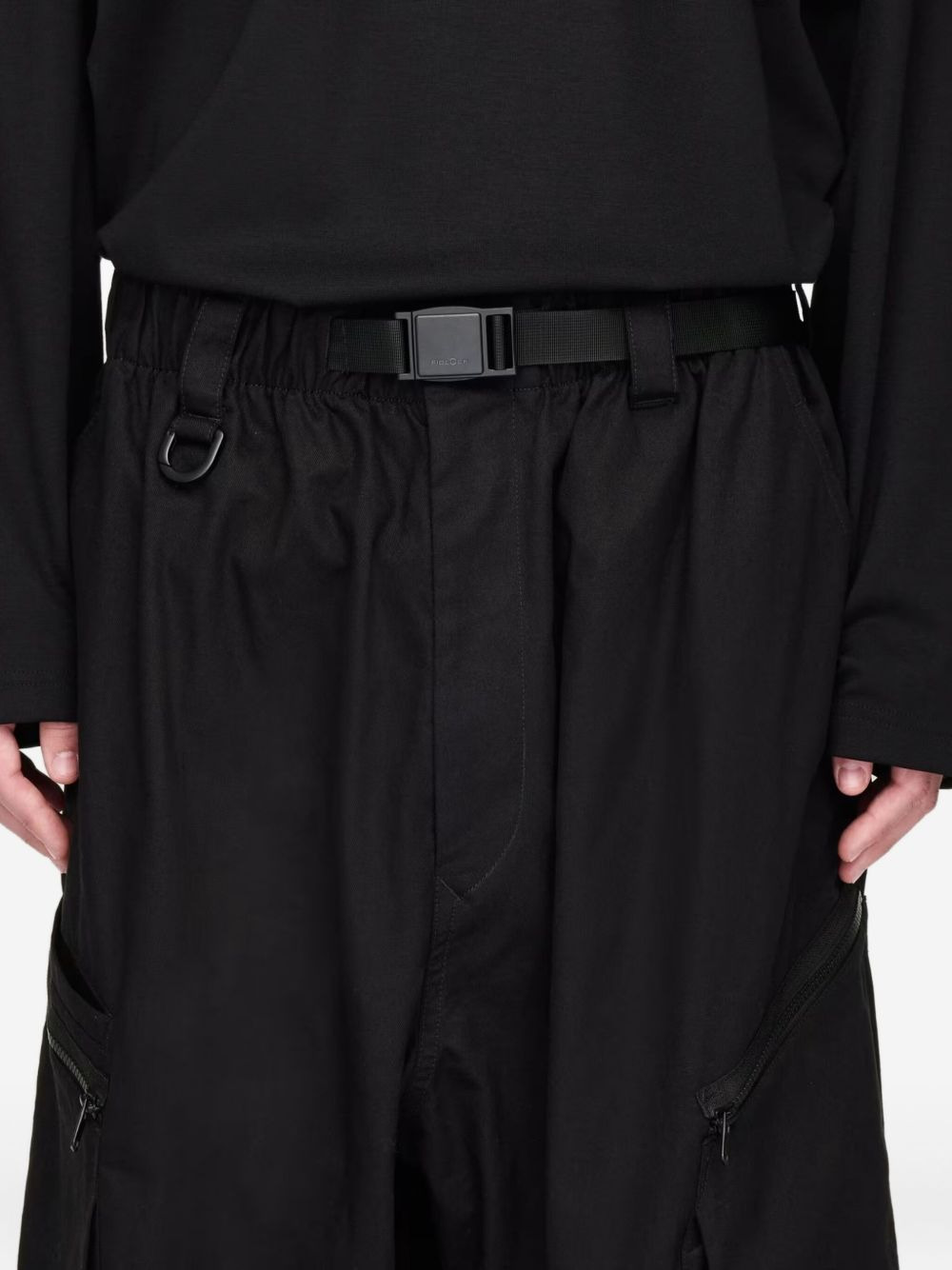 pleated-details cargo trousers - 5