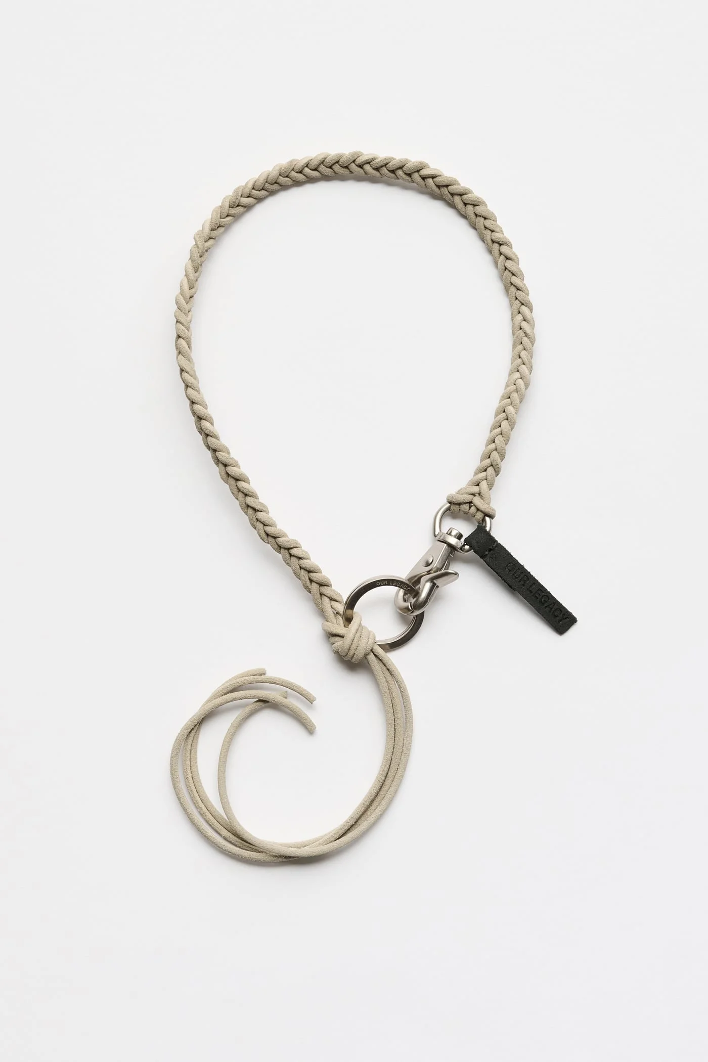 Braided Ladon Smoky Grey Leather - 1