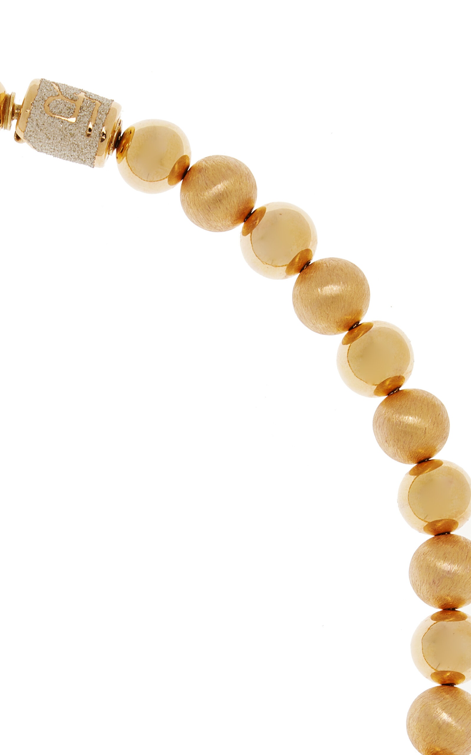 Small Beaded 14K Yellow Gold Necklace gold - 3
