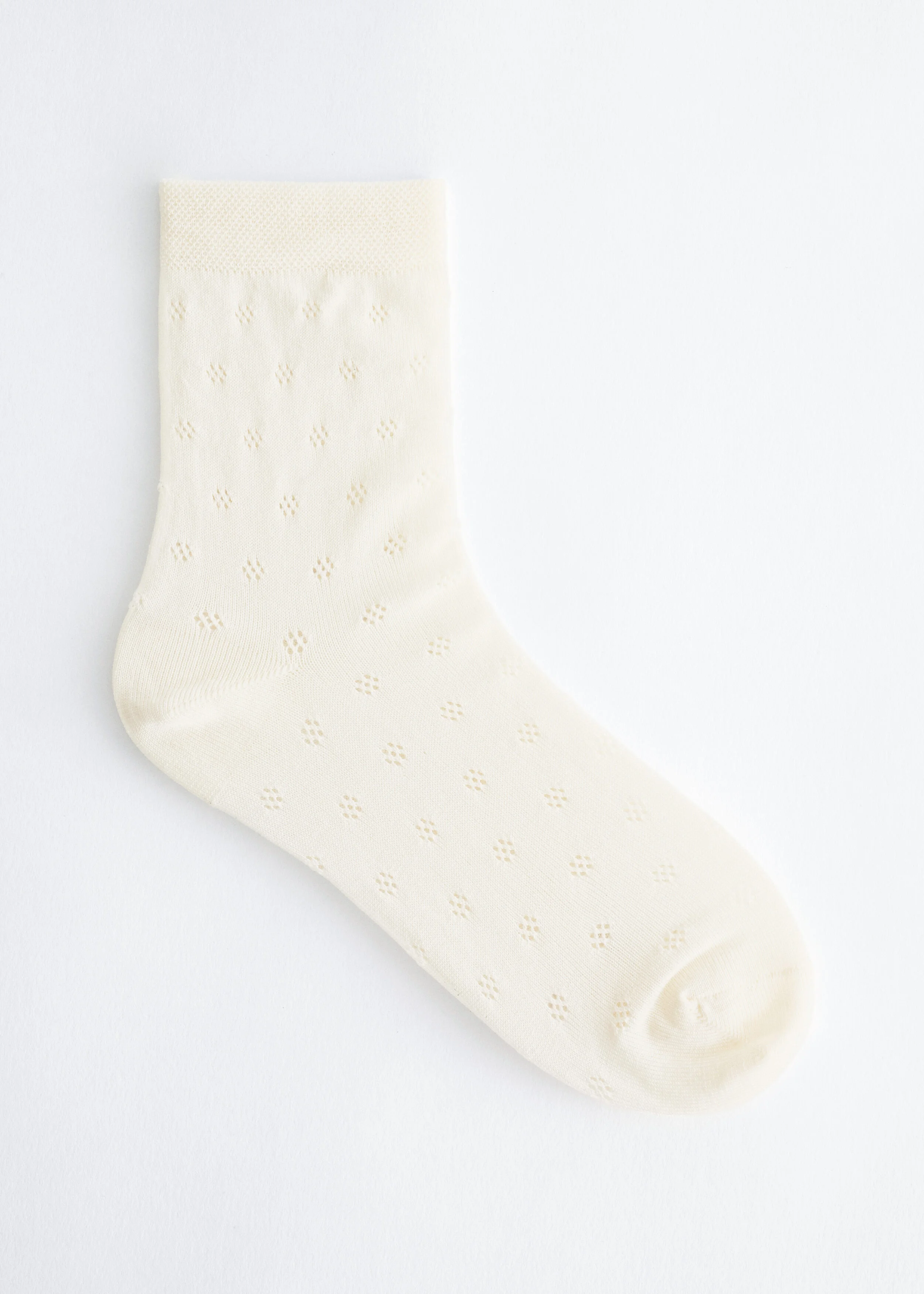 Sheer Pointelle Socks - 1