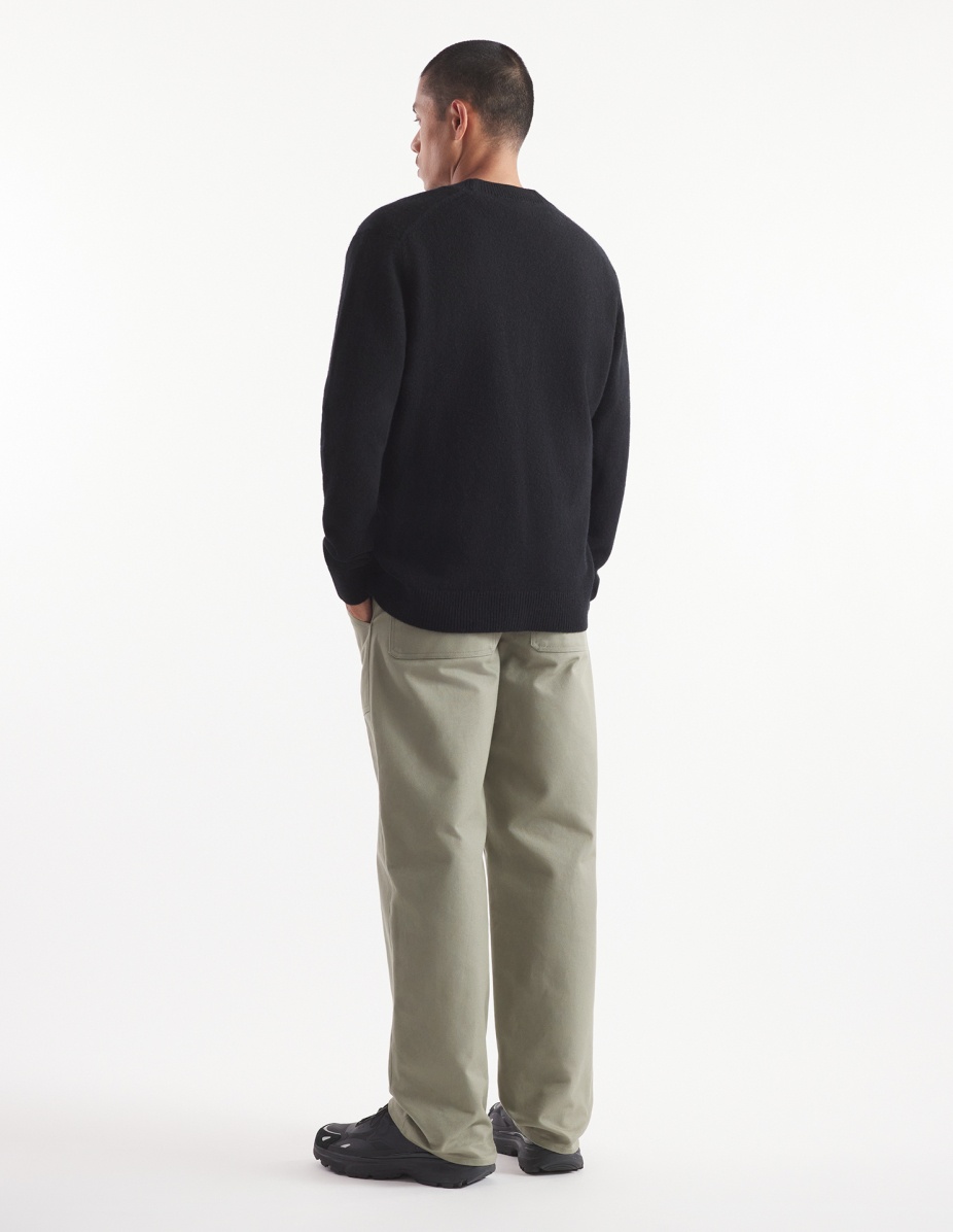 BOLD FOX HEAD PATCH REGULAR CARDIGAN IN LAMBSWOOL - 5