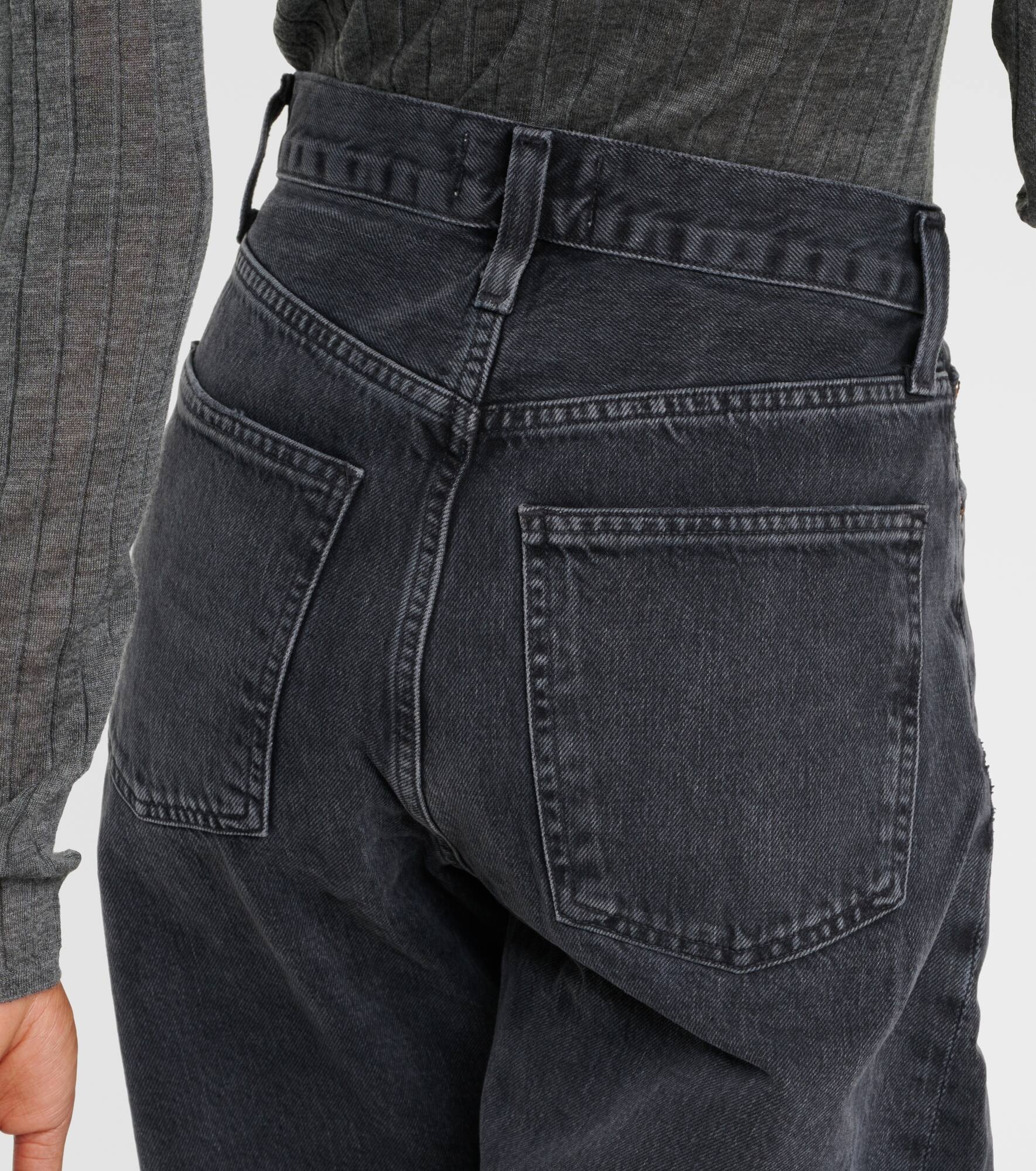 High-rise barrel-leg jeans - 6