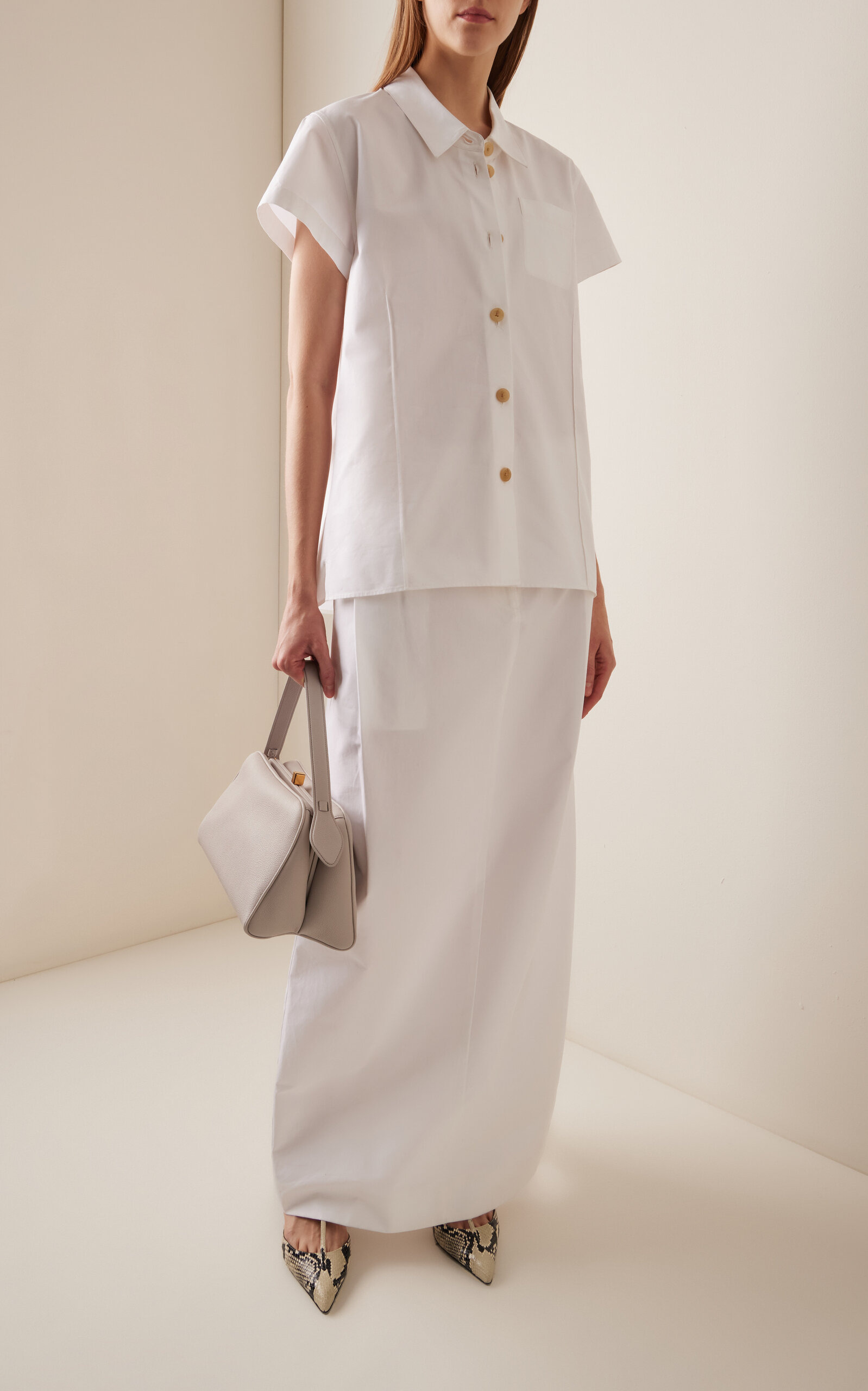 Keefe Cotton Poplin Shirt white - 3
