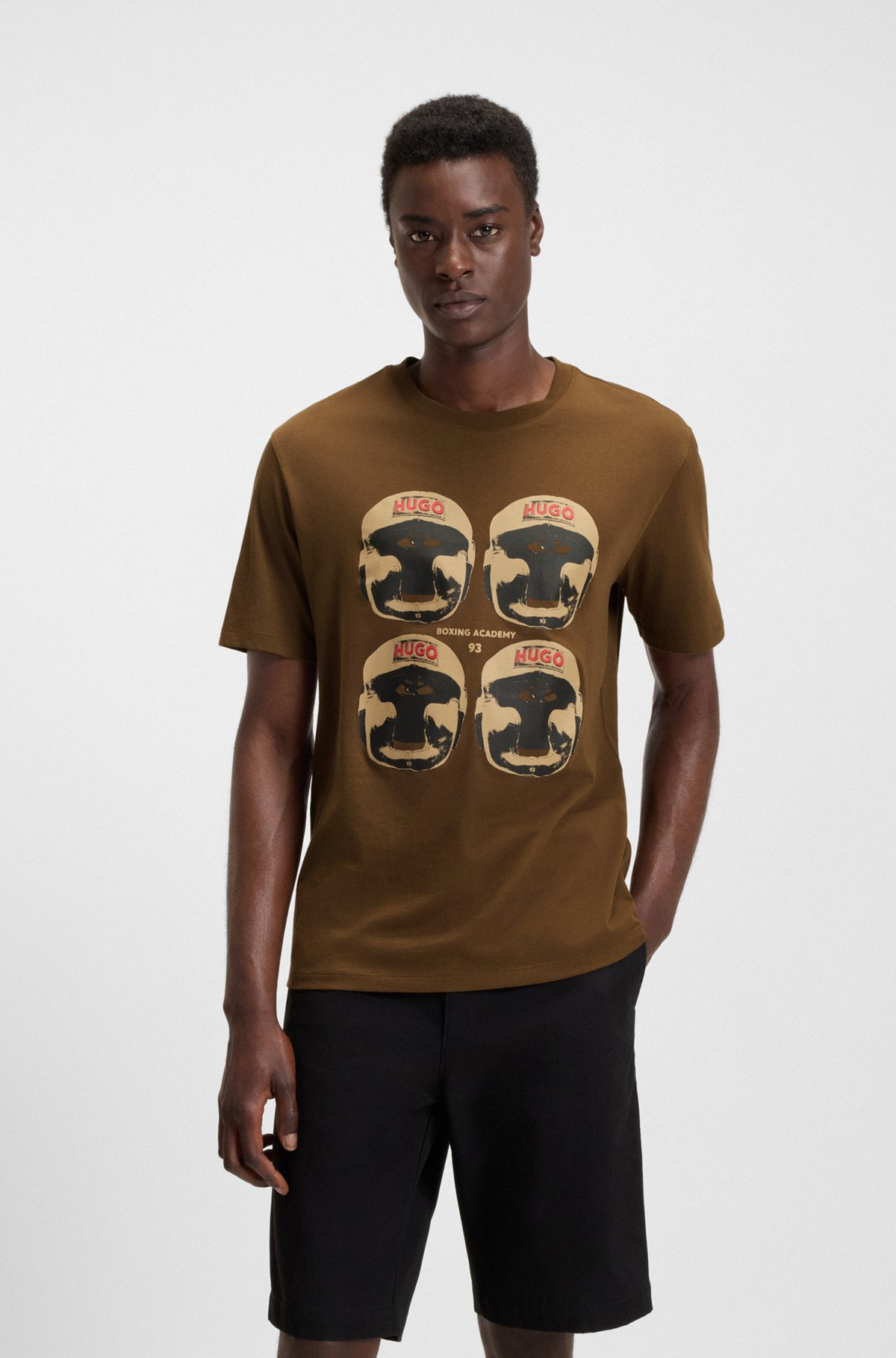 COTTON-JERSEY T-SHIRT WITH BOXING ARTWORK - 2