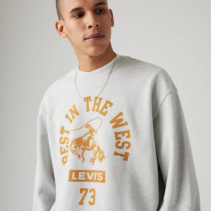 RELAXED GRAPHIC CREWNECK SWEATSHIRT 5