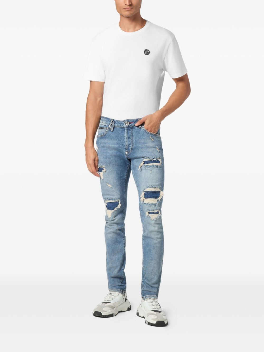 distressed-effect jeans - 2