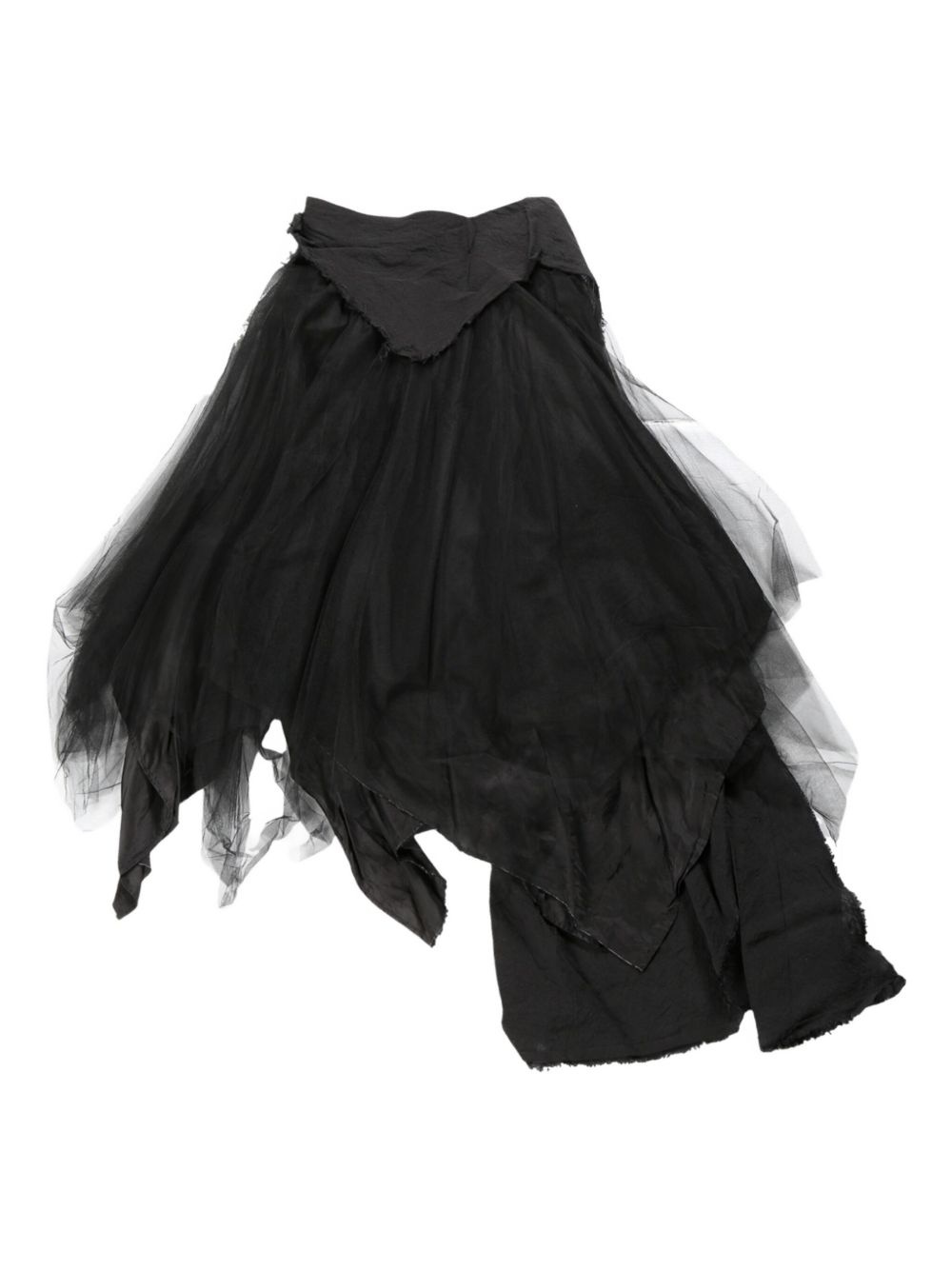 asymmetrical panelled skirt - 1