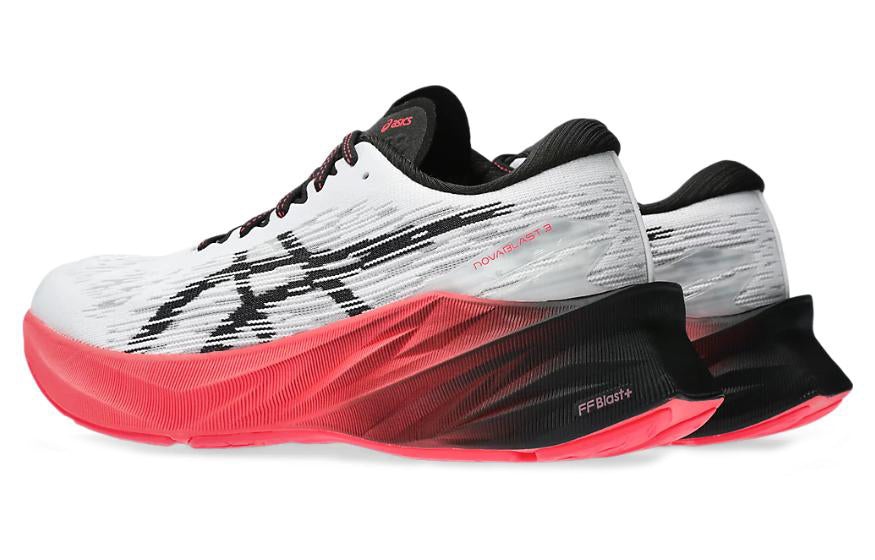 (WMNS) ASICS Novablast 3 'White Black Electric Red' 1012B288-104 - 4