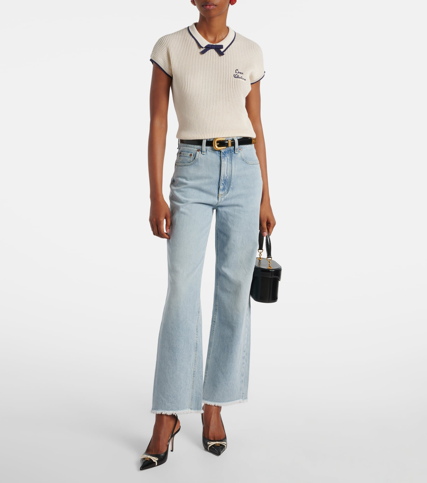 Mid-rise flared jeans - 2