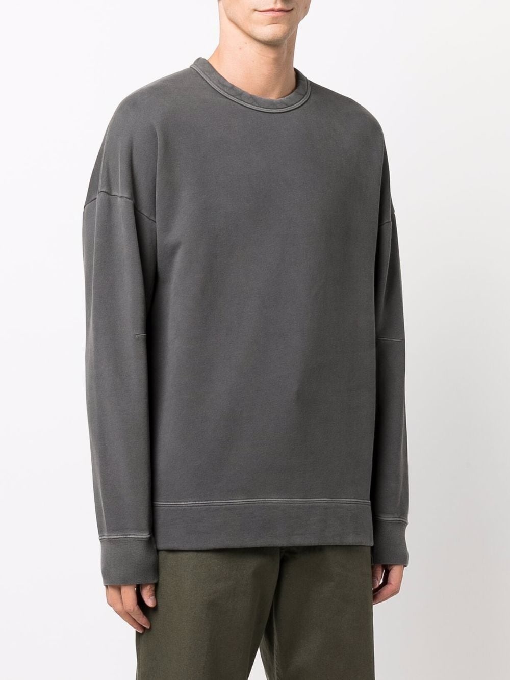 crew-neck cotton sweatshirt - 3