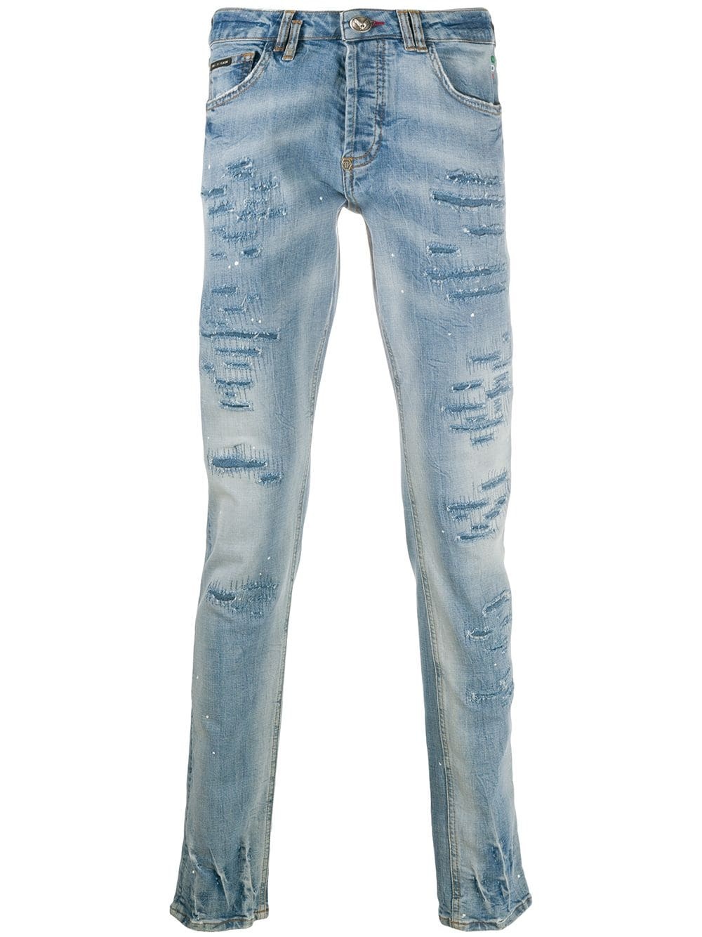 Skull on Fire straight jeans - 1