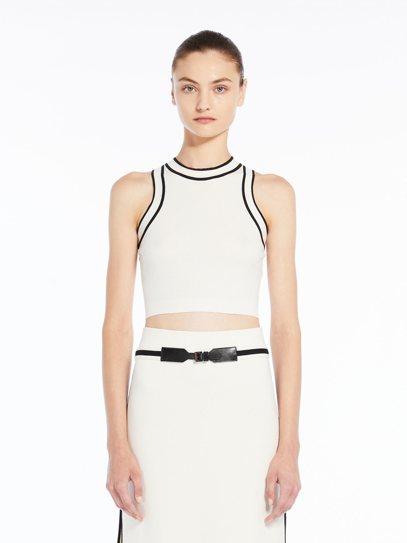 RUGGERO Cotton yarn crop top 3