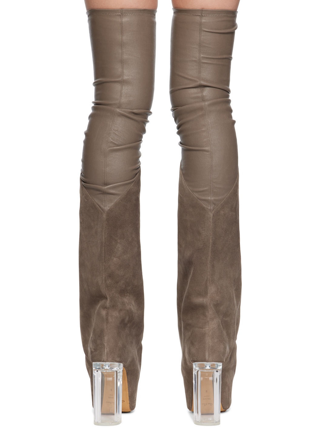 Gray Hollywood Taco Kiss Tall Boots - 2