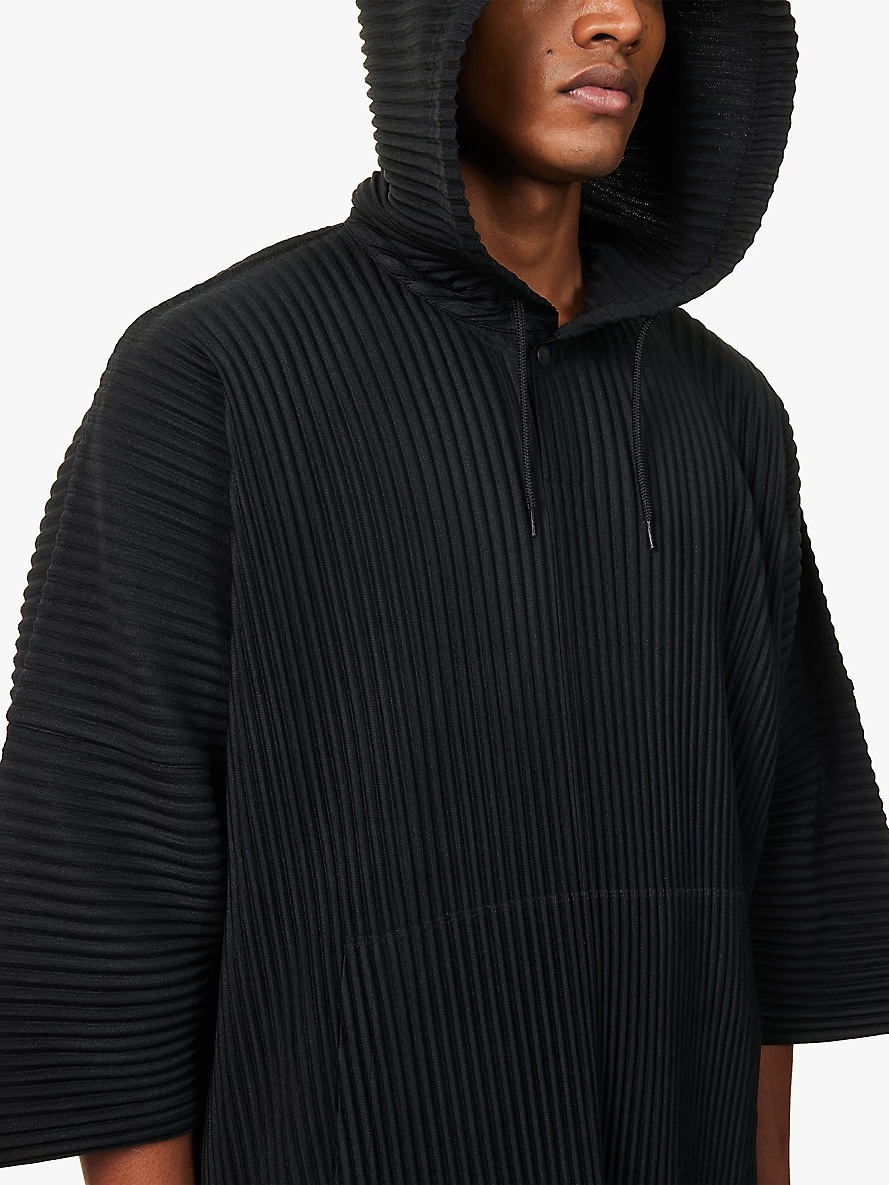 June pleated knitted hoody - 5