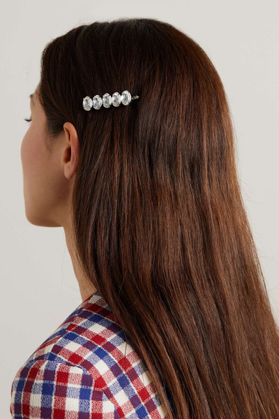Alessandra Rich Silver-tone crystal hairclip outlook