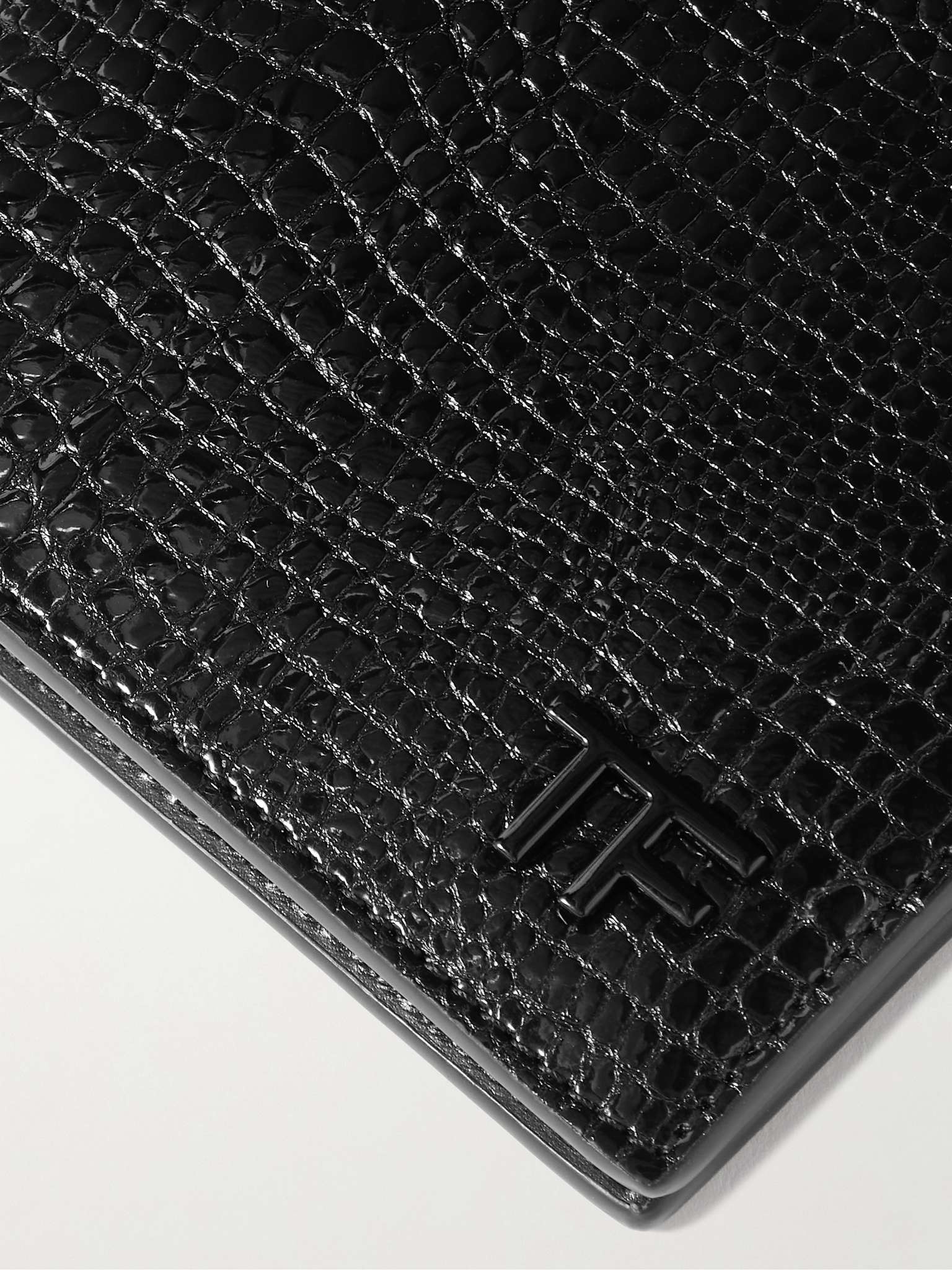 Snake-Effect Leather Bifold Wallet - 4