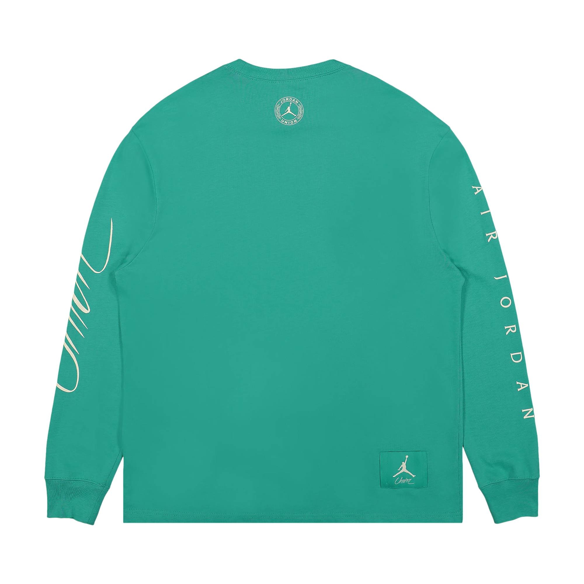Air Jordan x Union Long-Sleeve T-Shirt 'Kinetic Green/Coconut Milk' - 2