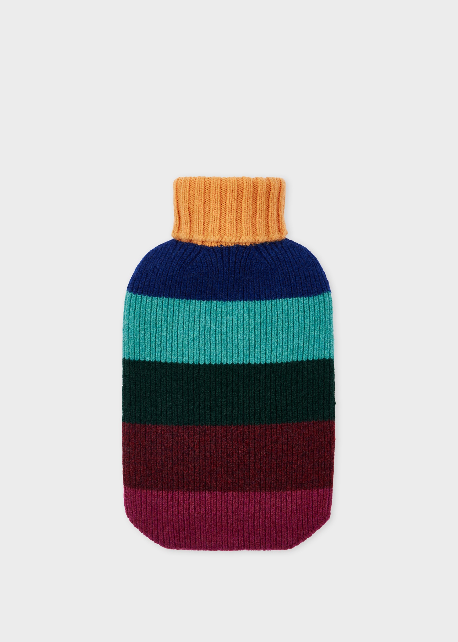 Multistripe Lambswool Hot Water Bottle Cover - 2