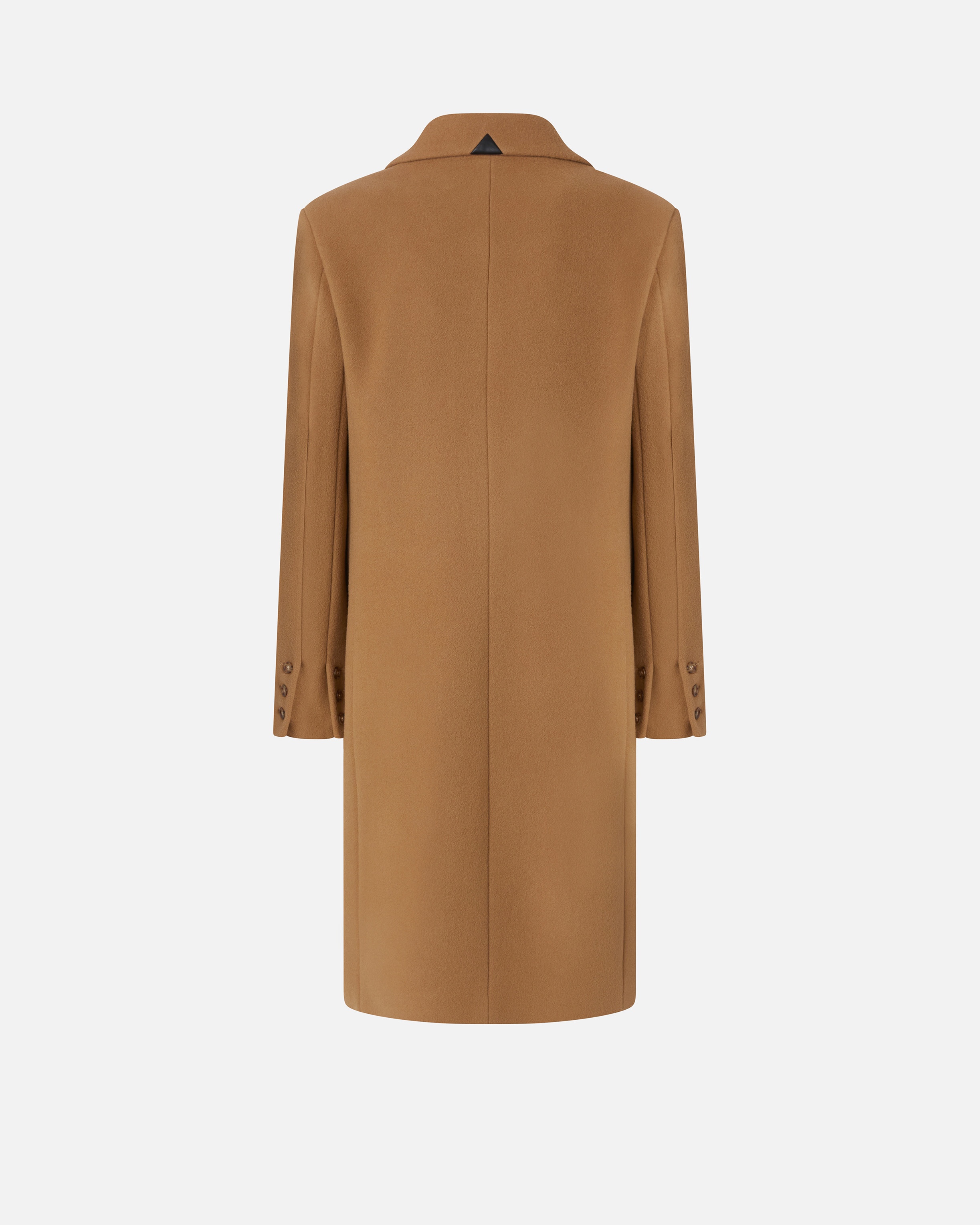 SINGLE-BREASTED WOOL-BLEND CLOTH COAT - 6