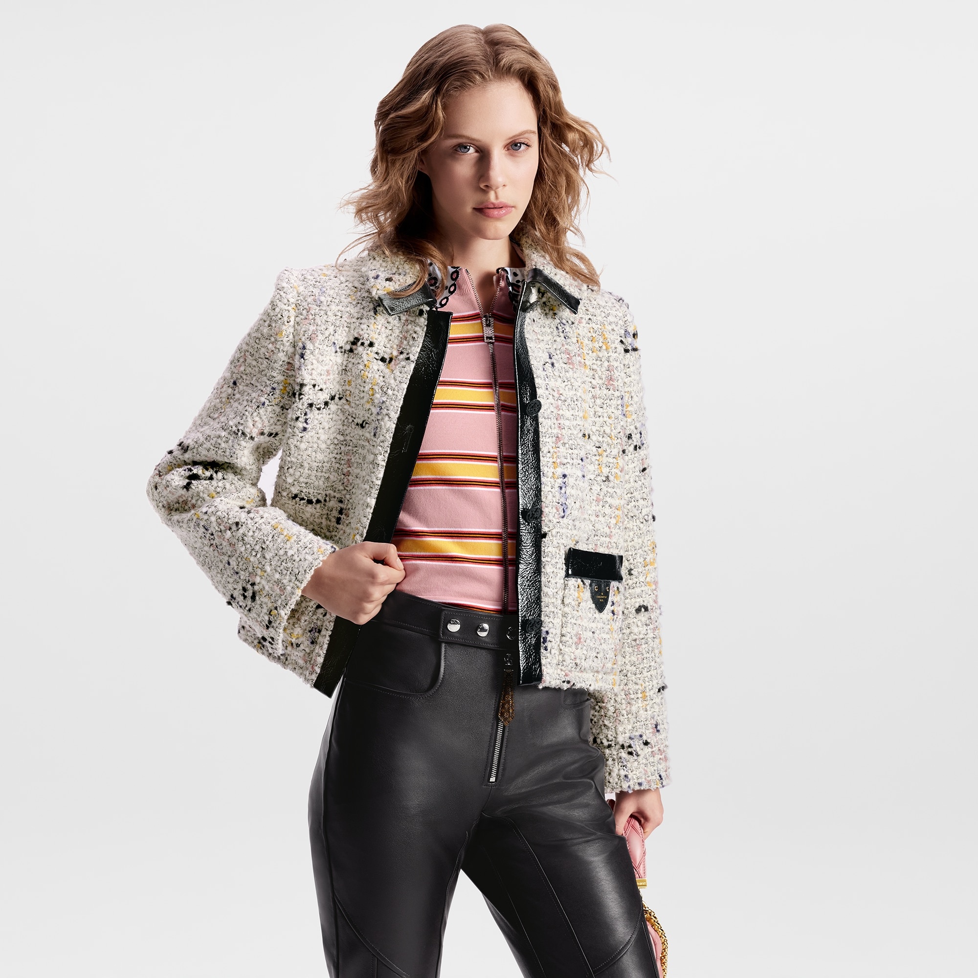 Bouclette Tweed Boxy Jacket - 5