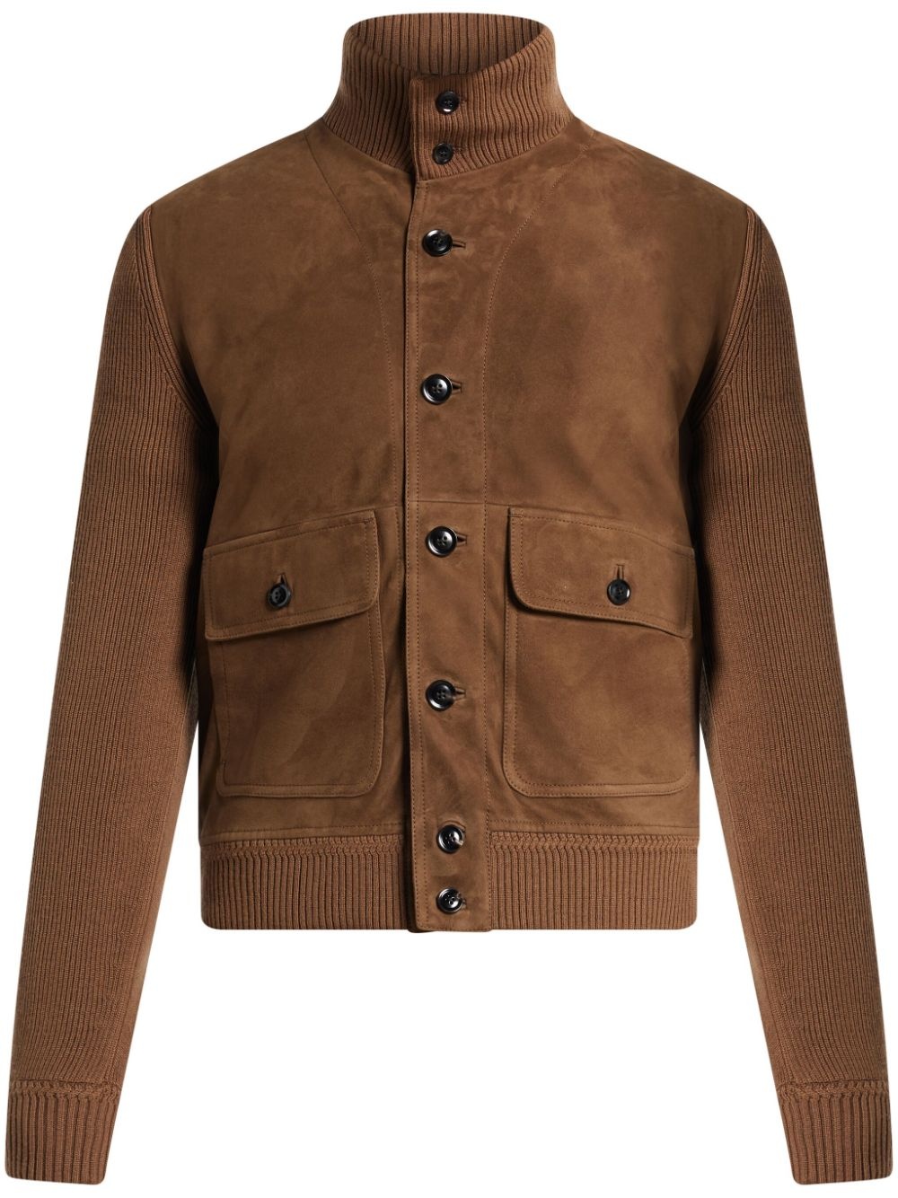 buttoned panelled jacket - 1