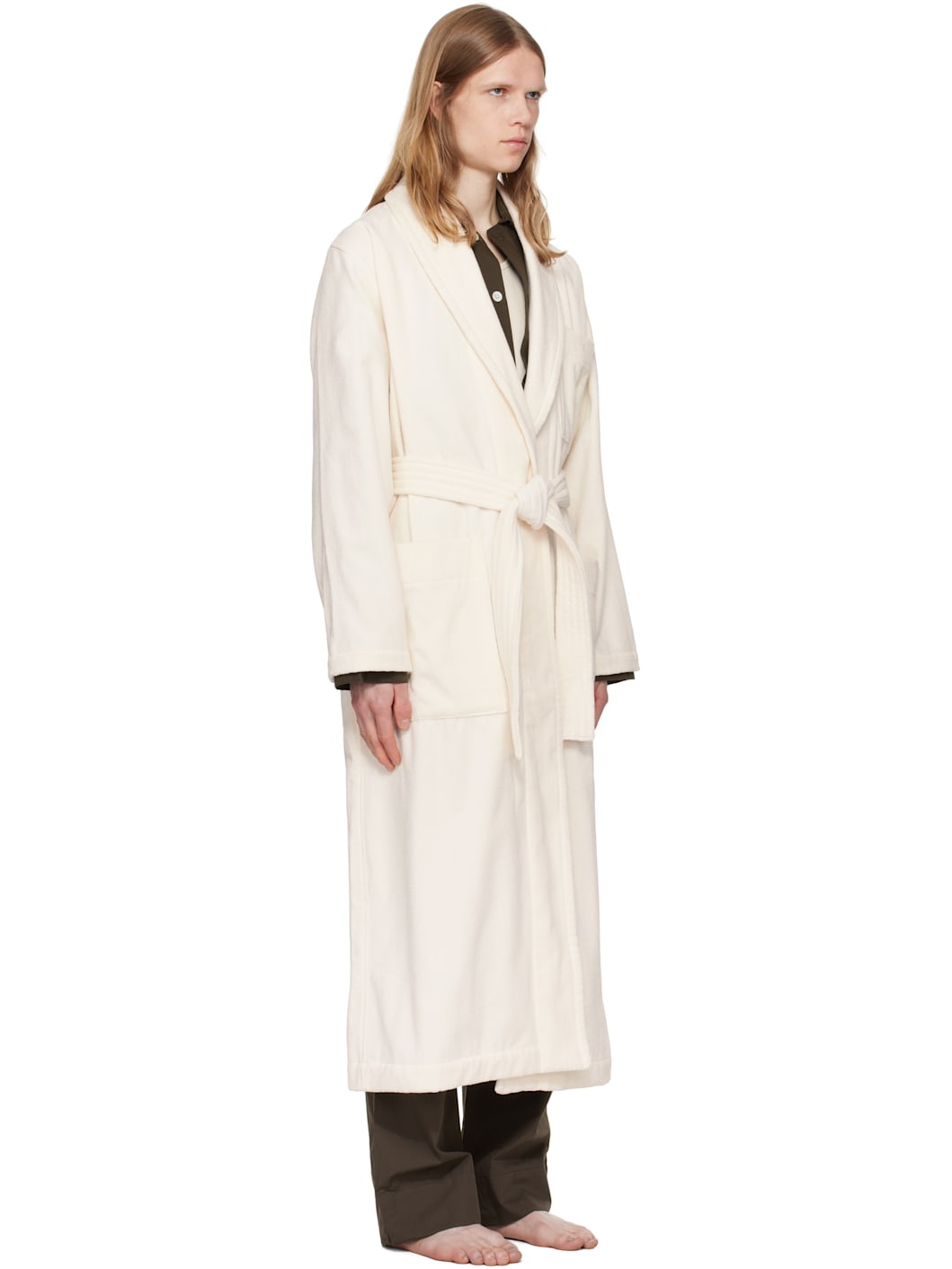Off-White Terry Classic Bathrobe - 2