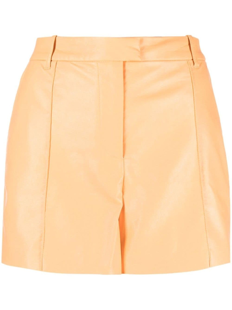 Kirsty faux-leather shorts 1