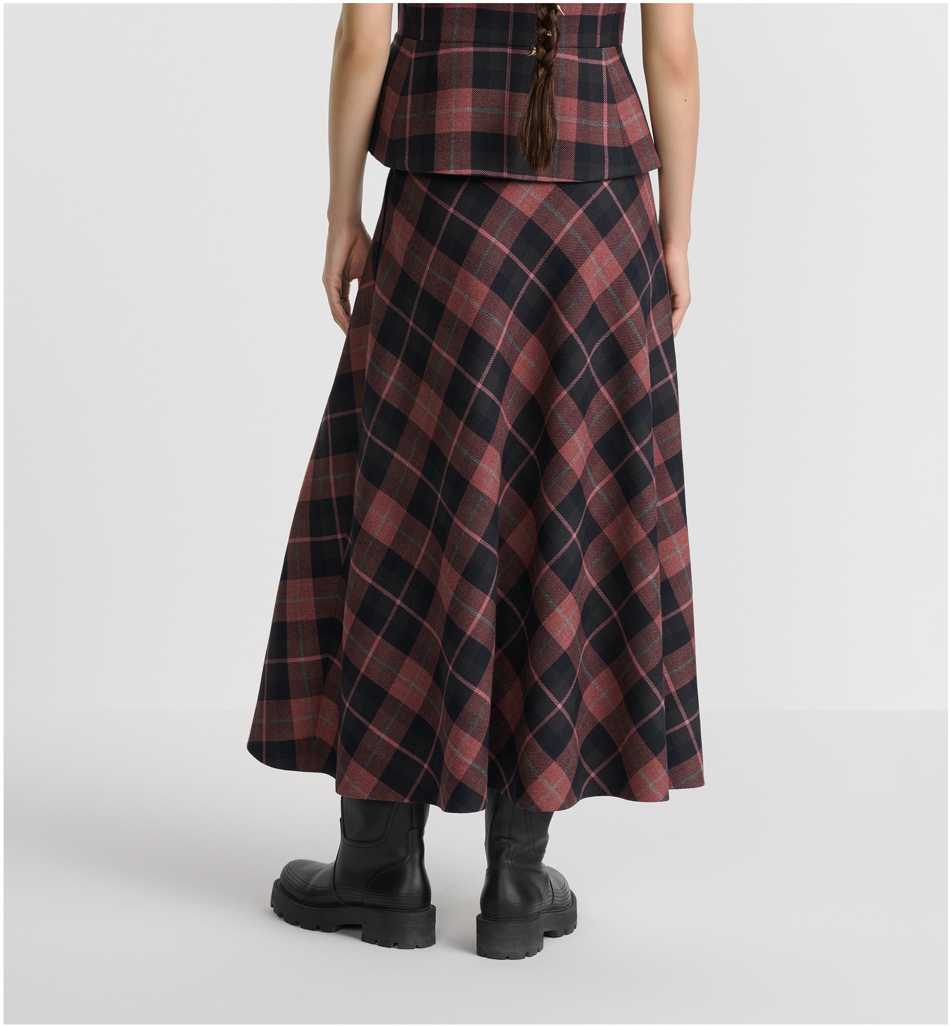 Flared Mid-Length Skirt - 5