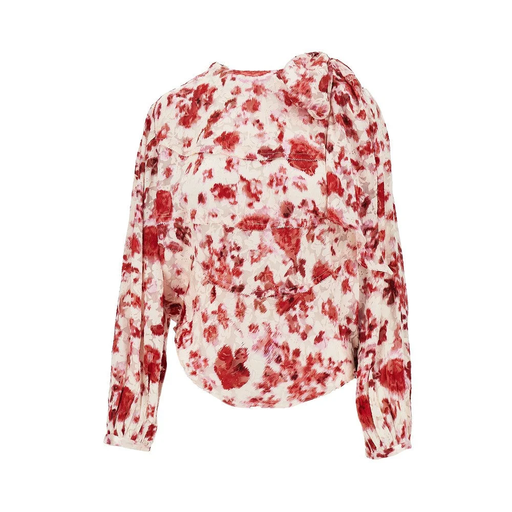 Isabel Marant Women Printed Silk 'Firma' Blouse - 1